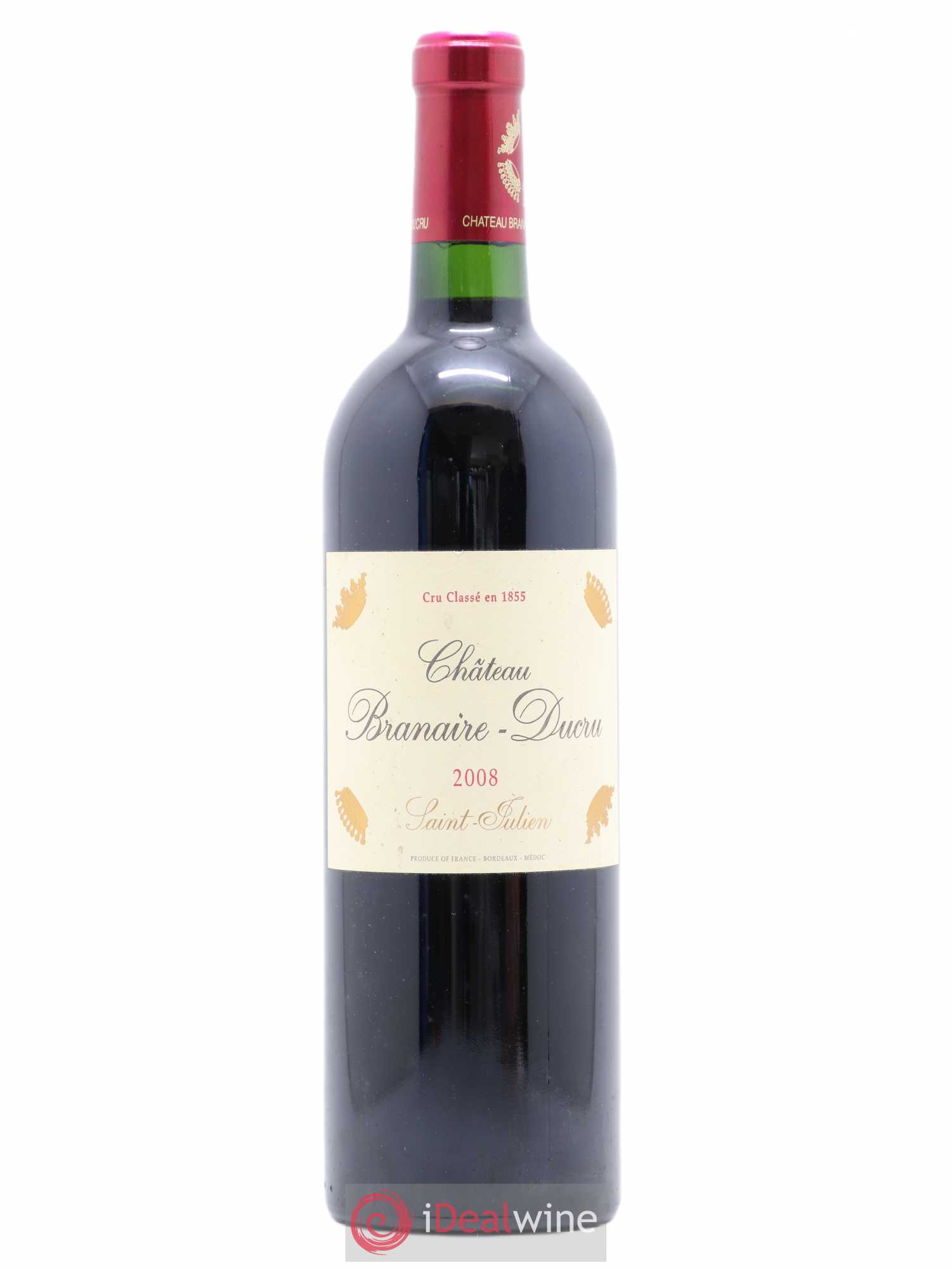 Château Branaire Ducru 4ème Grand Cru Classé 2008 - Lotto di 1 bottiglia - 0
