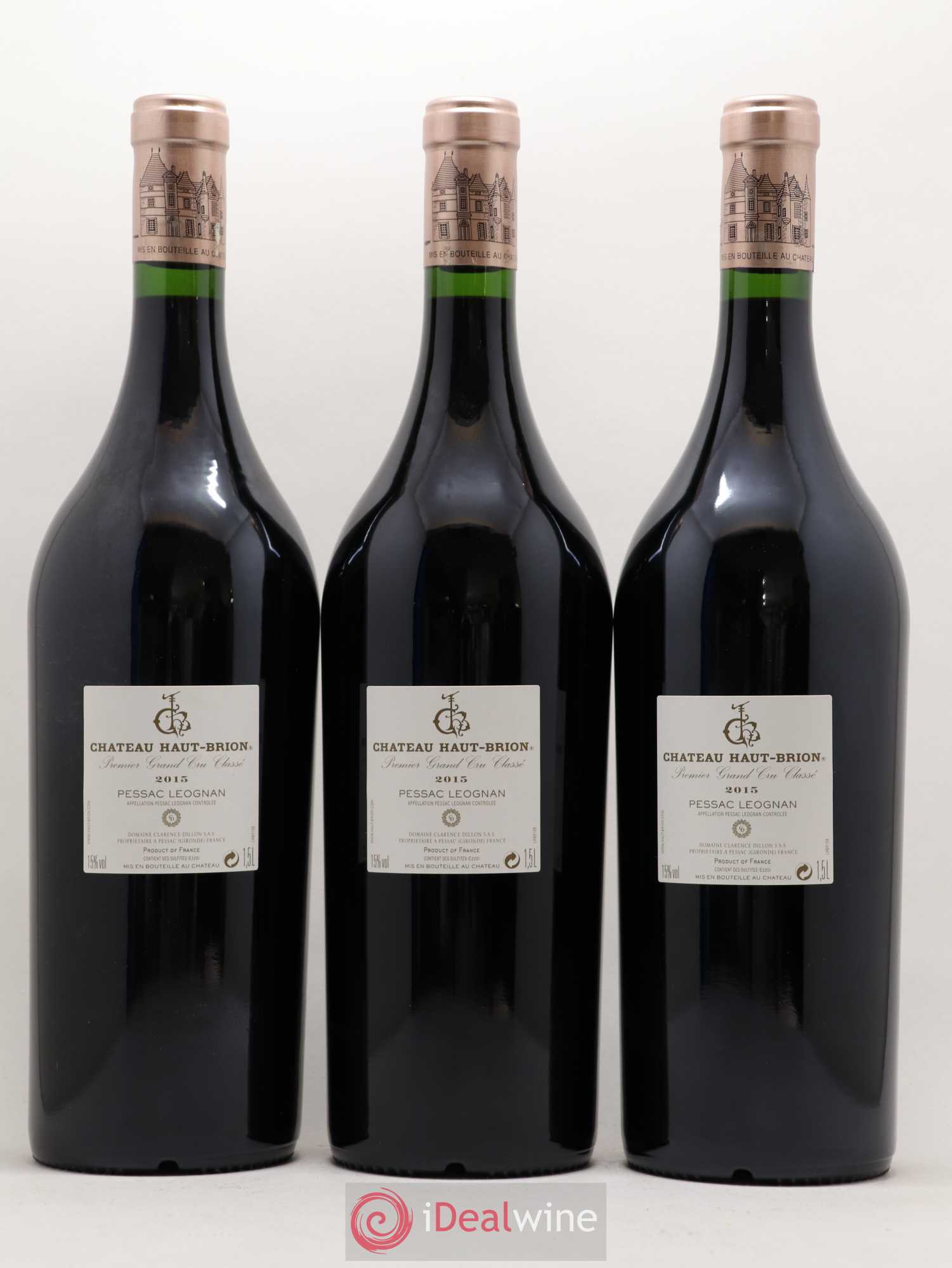 Château Haut Brion 1er Grand Cru Classé 2015 - Lot de 3 magnums - 1