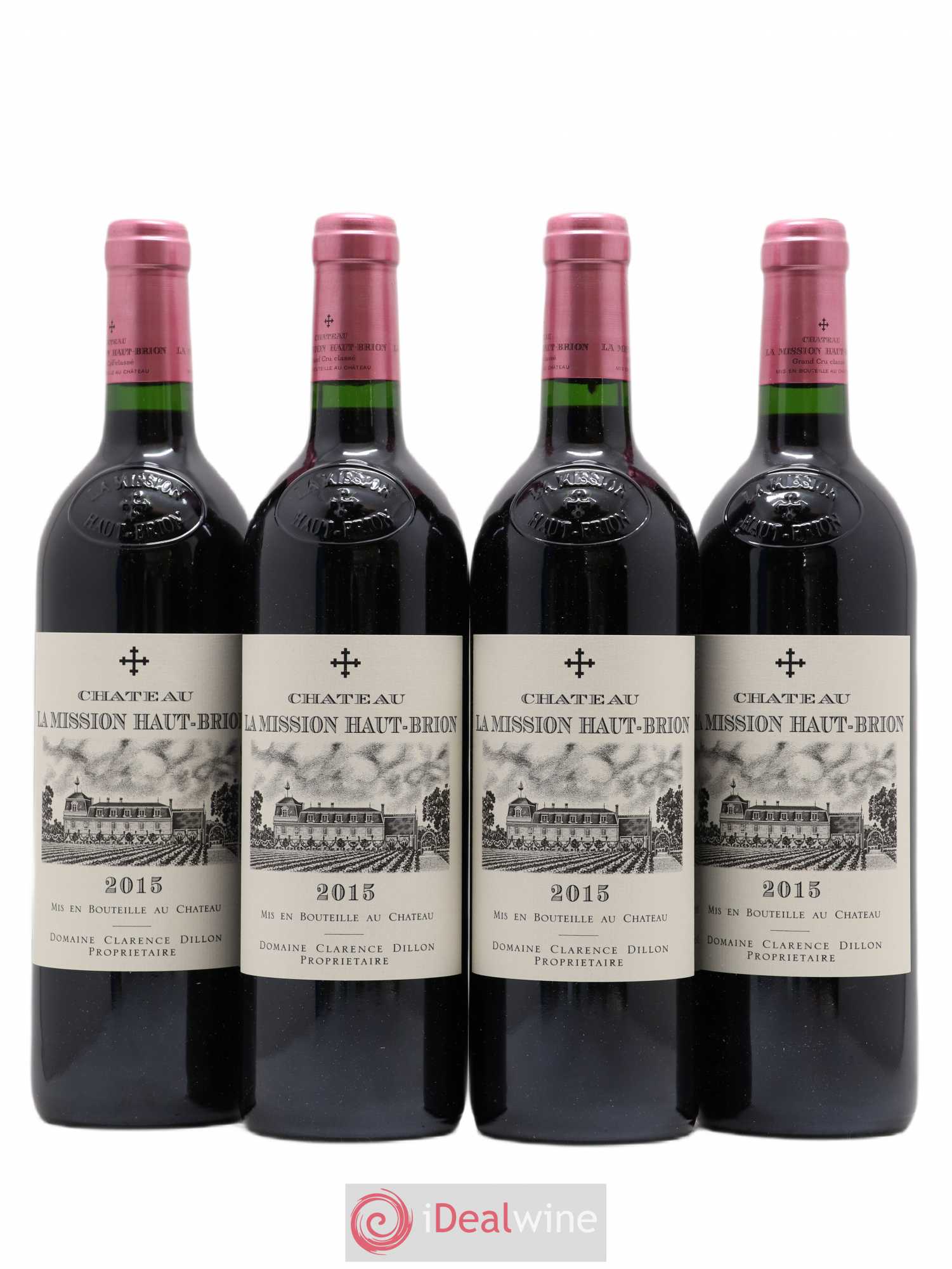 Château la Mission Haut-Brion Cru Classé de Graves 2015 - Lot de 4 bouteilles - 0