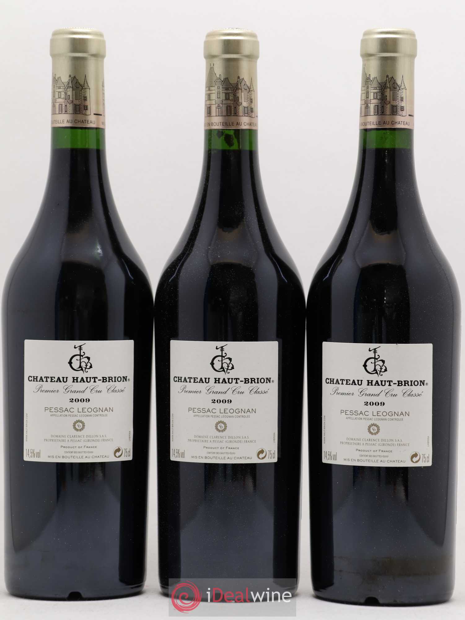 Château Haut Brion 1er Grand Cru Classé 2009 - Lot de 6 bouteilles - 2
