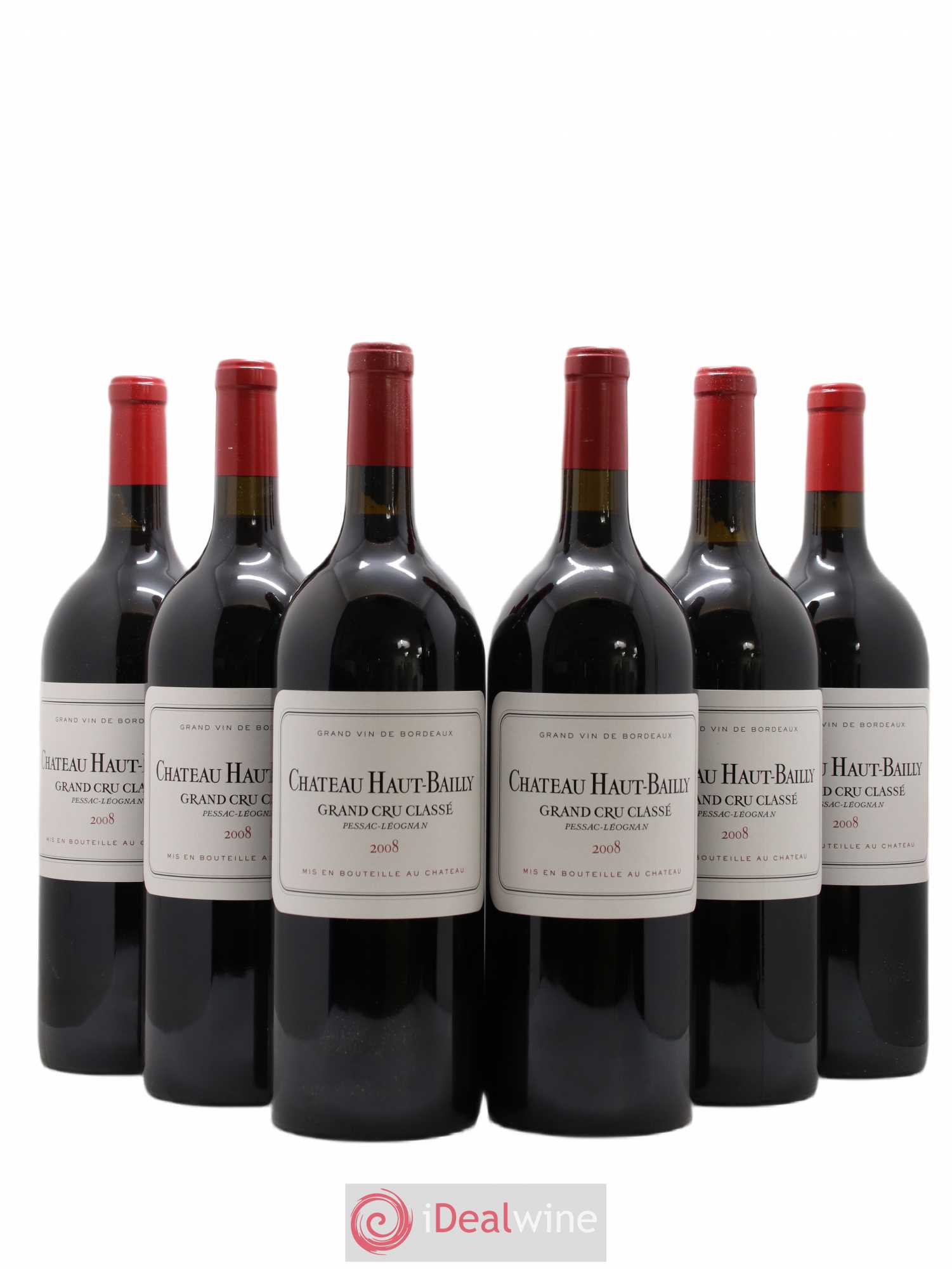Château Haut-Bailly Cru Classé de Graves 2008 - Lot de 6 magnums - 0