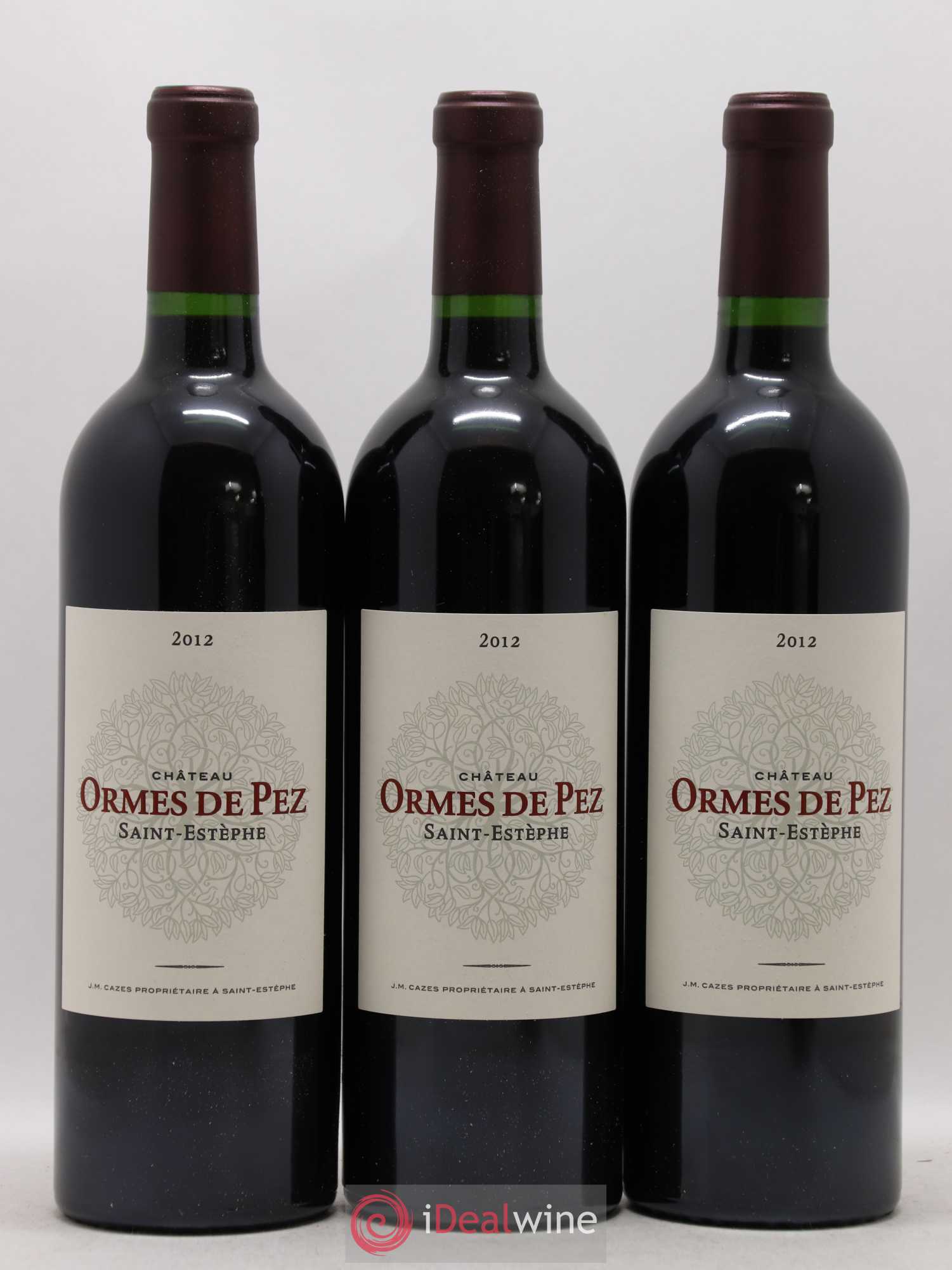 Château les Ormes de Pez 2012 - Lot de 3 bouteilles - 0
