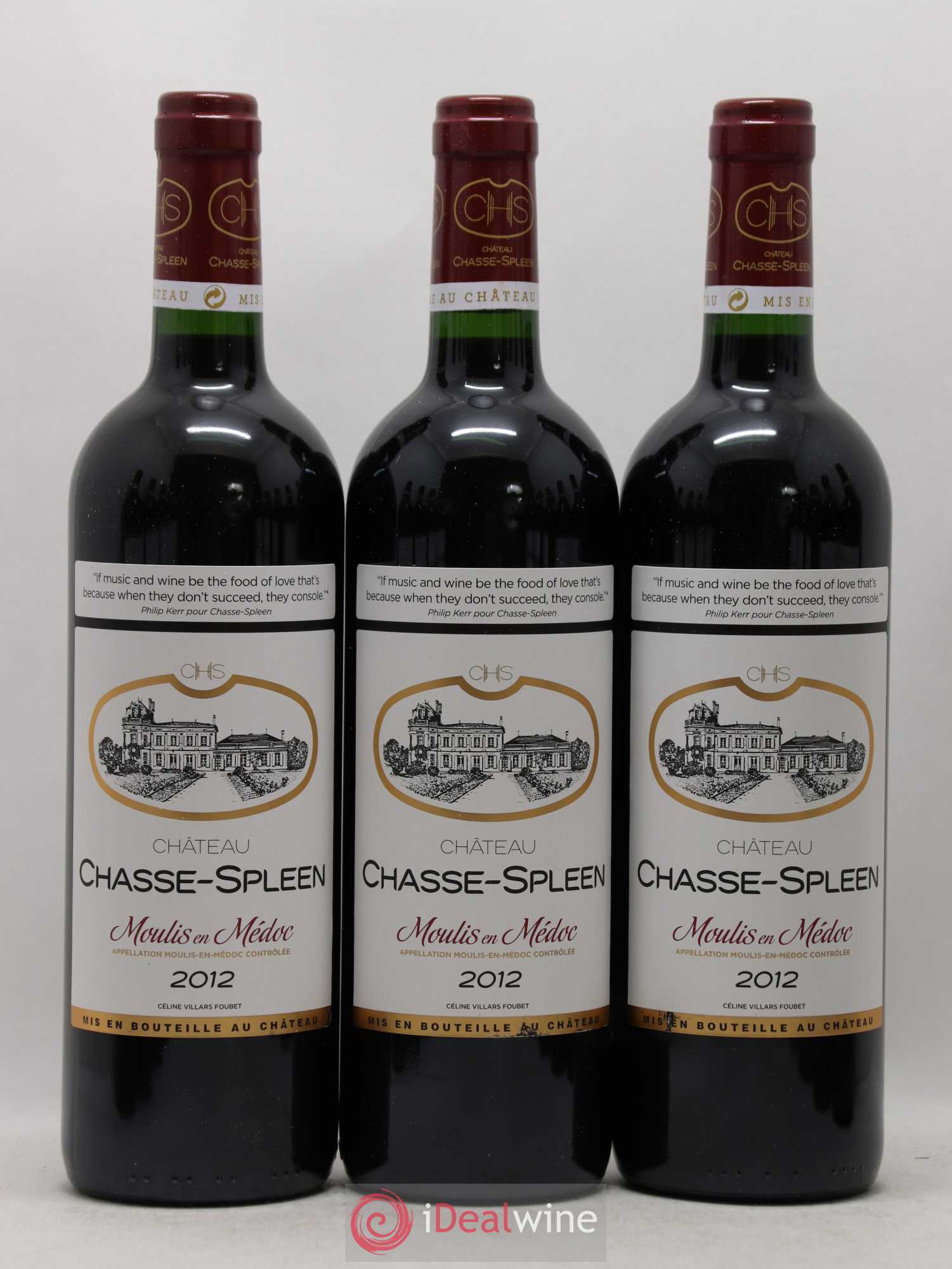Château Chasse Spleen 2012 - Lot de 12 bouteilles - 1