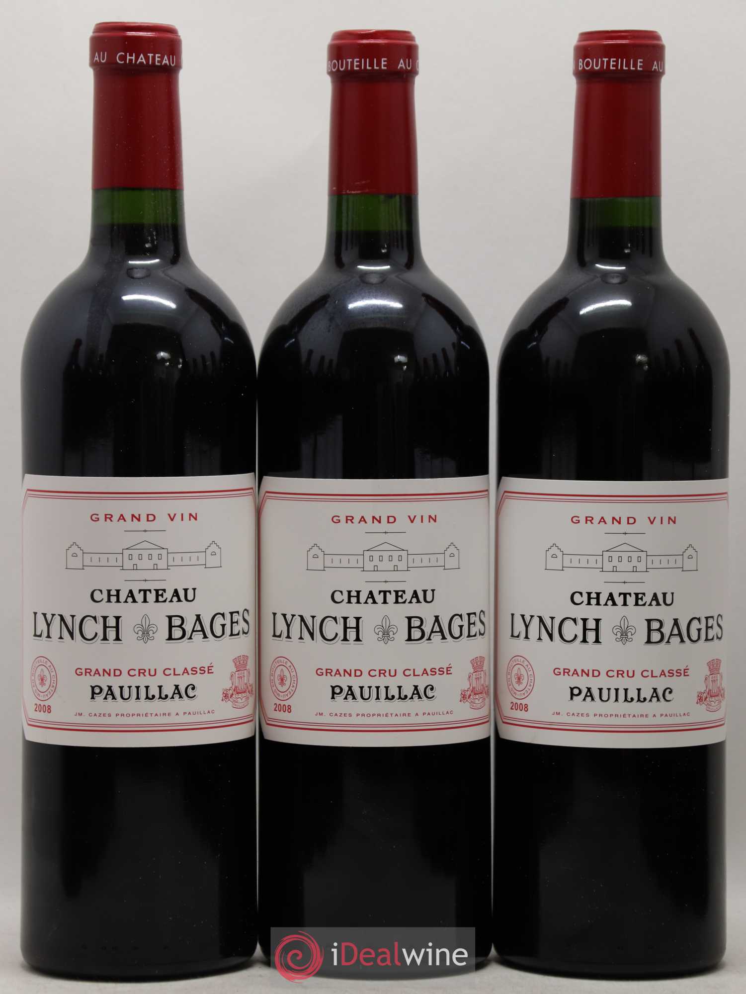 Château Lynch Bages 5ème Grand Cru Classé 2008 - Lot de 12 bouteilles - 1
