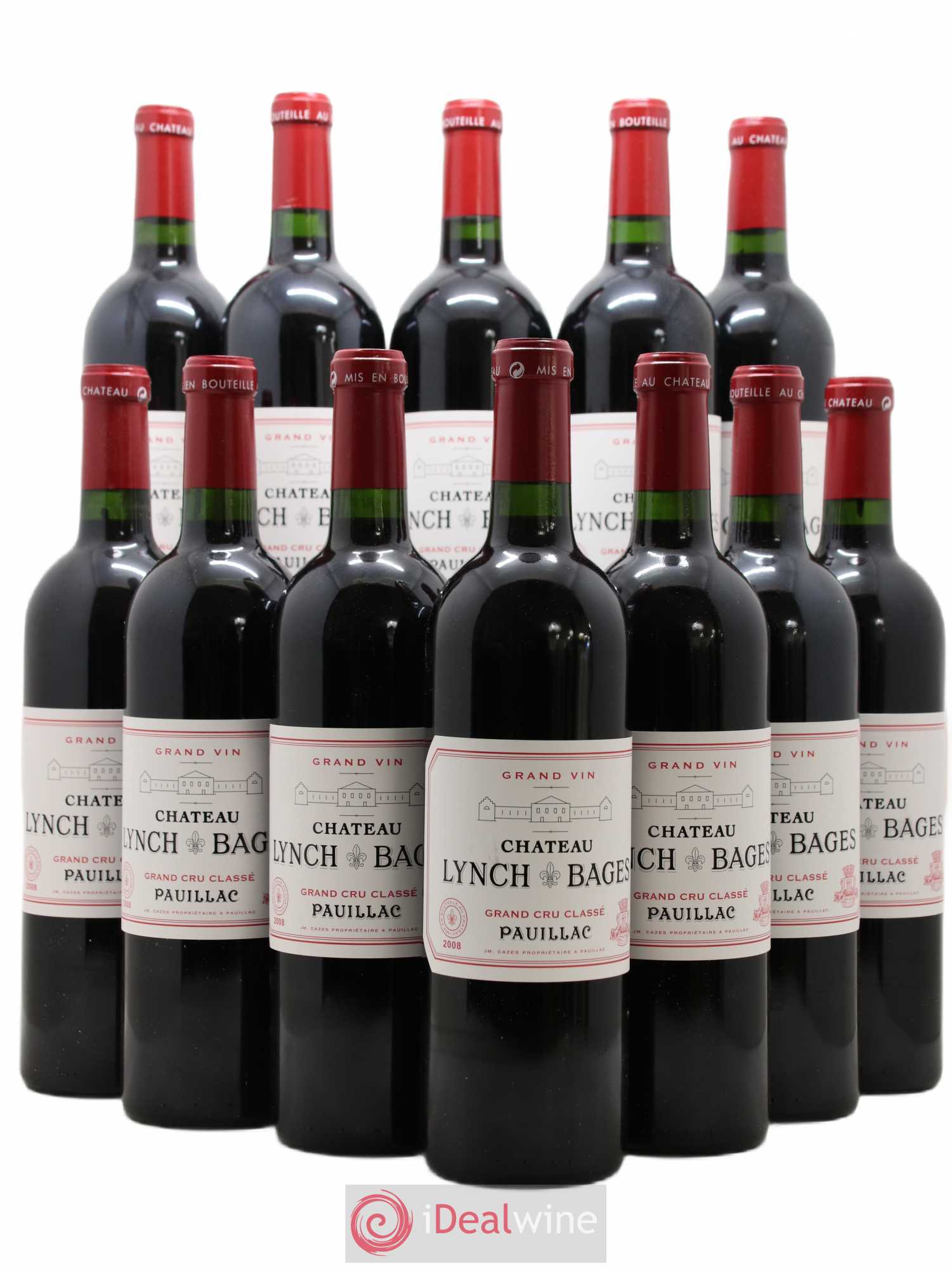 Château Lynch Bages 5ème Grand Cru Classé 2008 - Lot de 12 bouteilles - 0