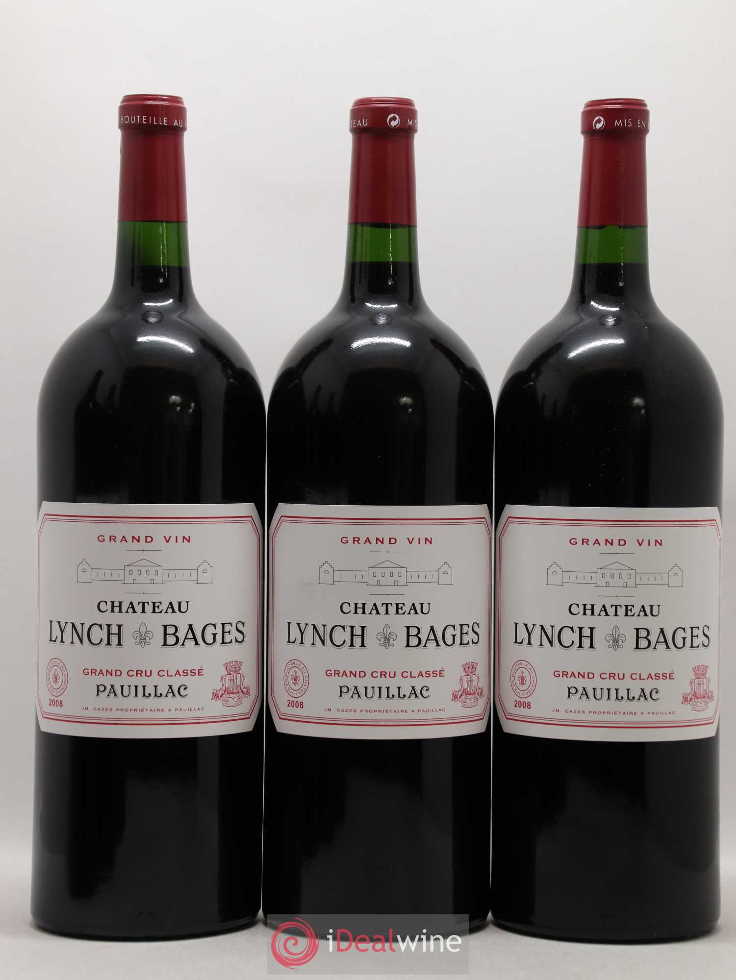 Château Lynch Bages 5ème Grand Cru Classé 2008 - Lot de 6 magnums - 1