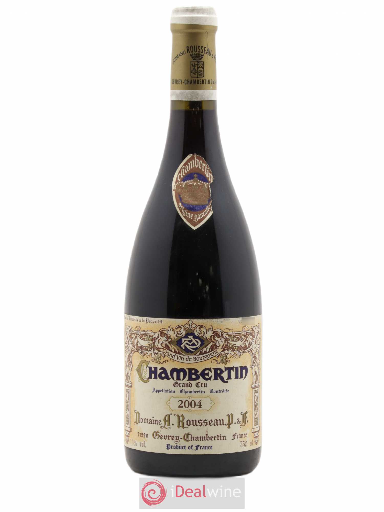 Chambertin Grand Cru Armand Rousseau (Domaine) 2004 - Lot de 1 bouteille - 0