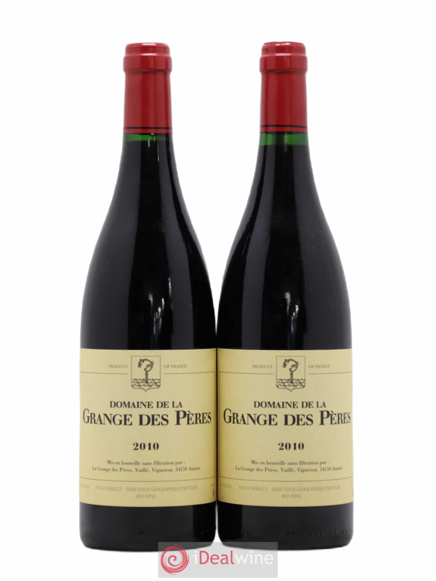 Pays d'Hérault Grange des Pères Laurent Vaillé 2010 - Lot de 2 bouteilles - 0