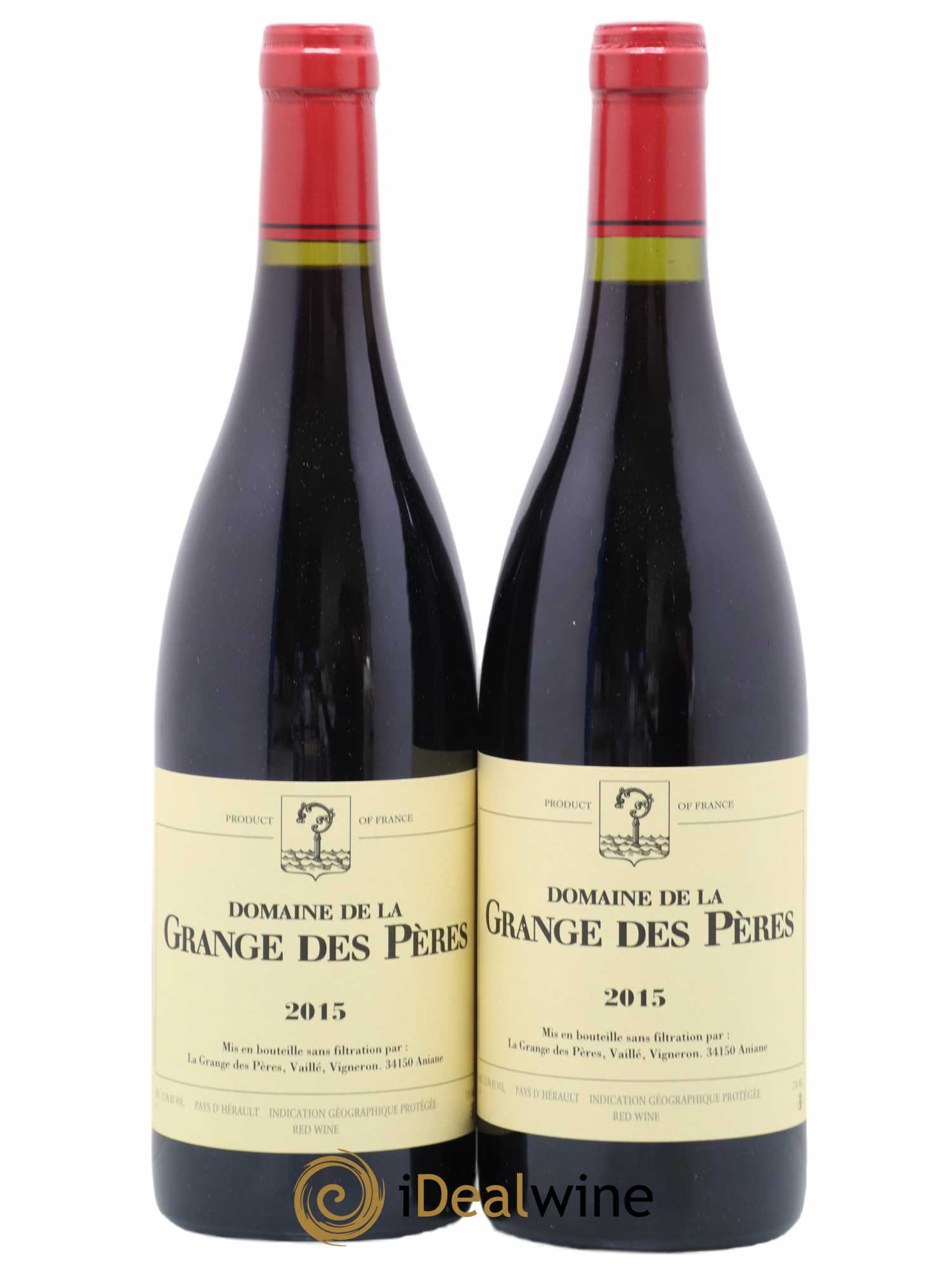 Pays d'Hérault Grange des Pères Laurent Vaillé 2015 - Lot de 2 bouteilles - 0