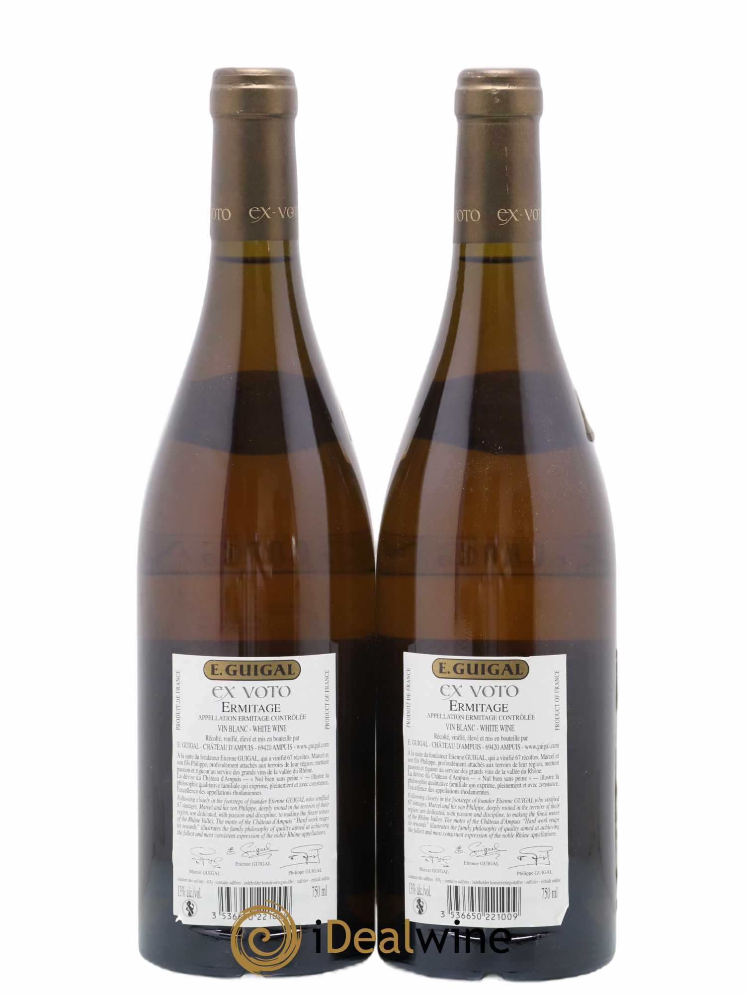 Ermitage Ex Voto Guigal 2005 - Lot de 2 bouteilles - 1