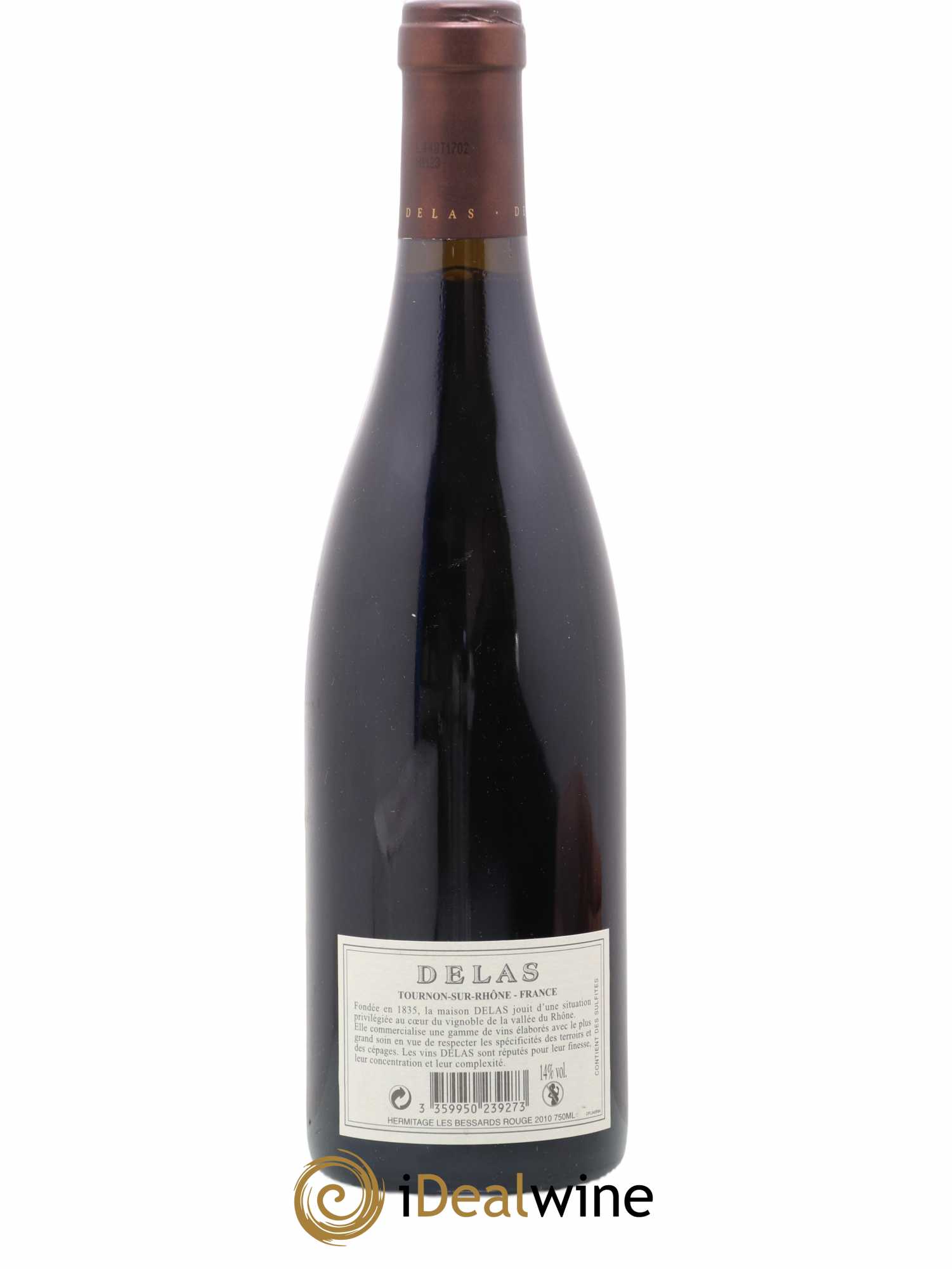 Hermitage Les Bessards Delas Frères 2010 - Lot de 1 bouteille - 1