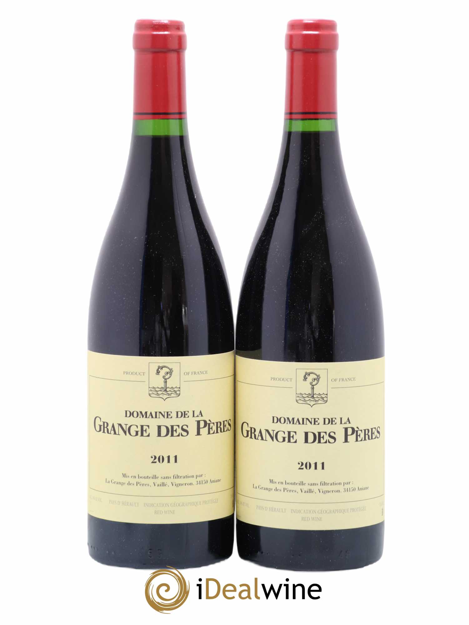 Pays d'Hérault Grange des Pères Laurent Vaillé 2011 - Lot de 2 bouteilles - 0