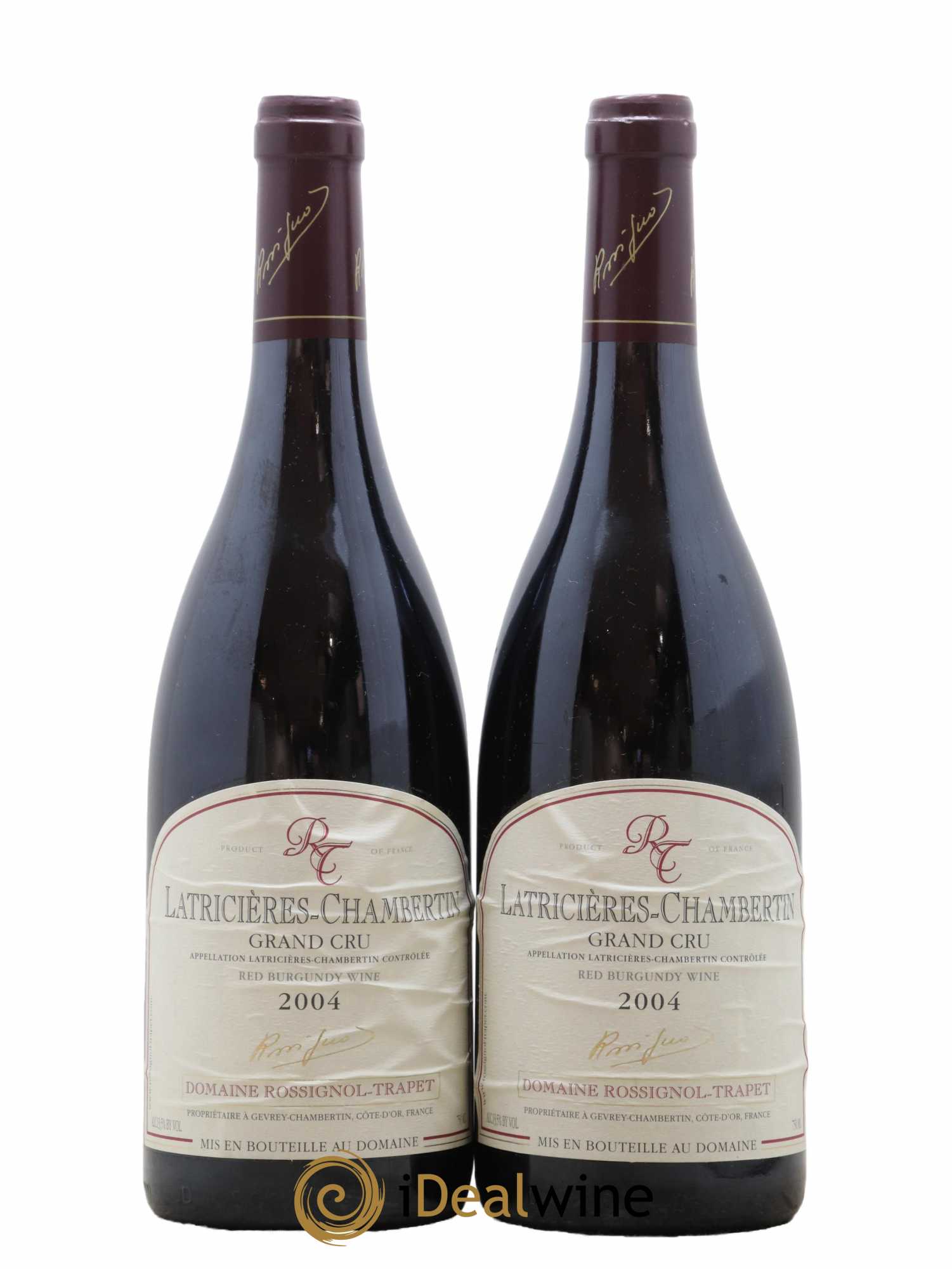 Latricières-Chambertin Grand Cru Rossignol-Trapet (Domaine) 2004 - Lot de 2 bouteilles - 0