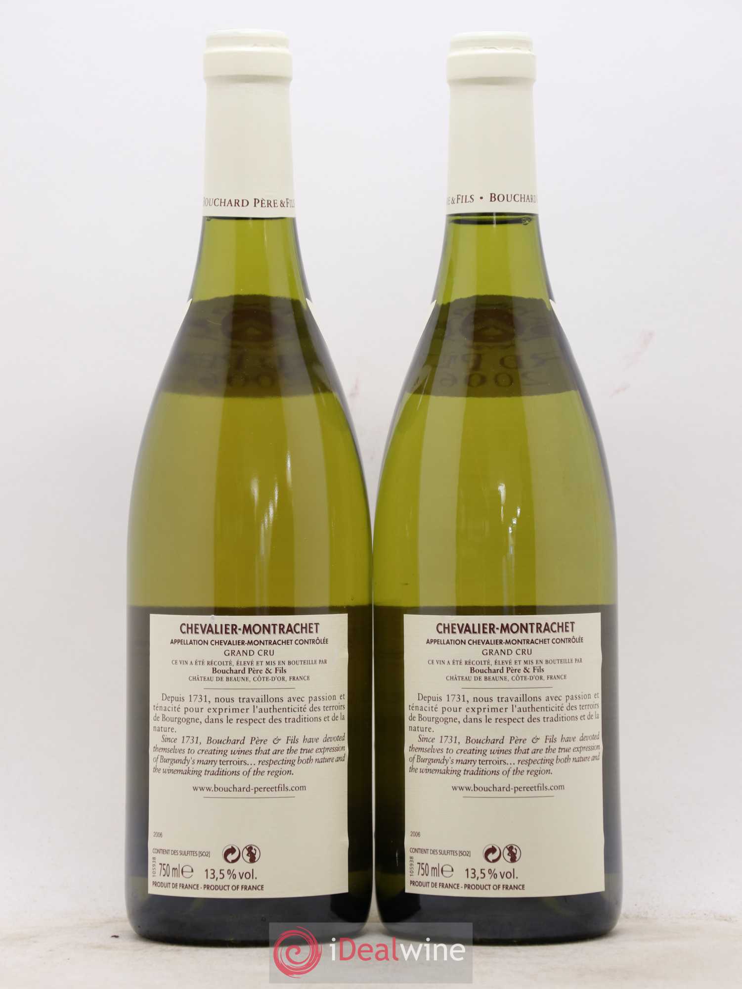 Chevalier-Montrachet Grand Cru Bouchard Père & Fils 2006 - Lot de 2 bouteilles - 1