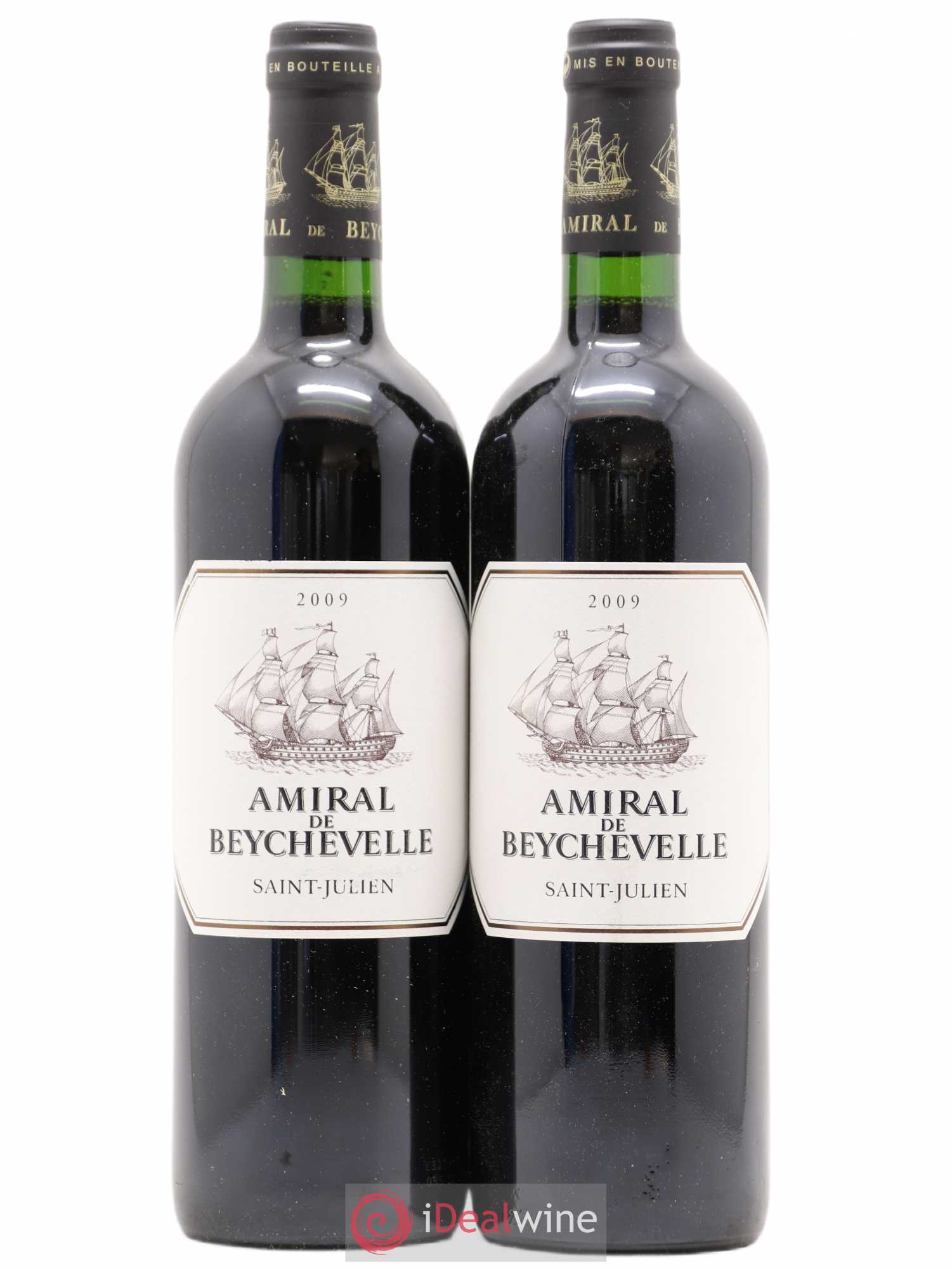 Amiral de Beychevelle Second Vin 2009 - Lot de 2 bouteilles - 0