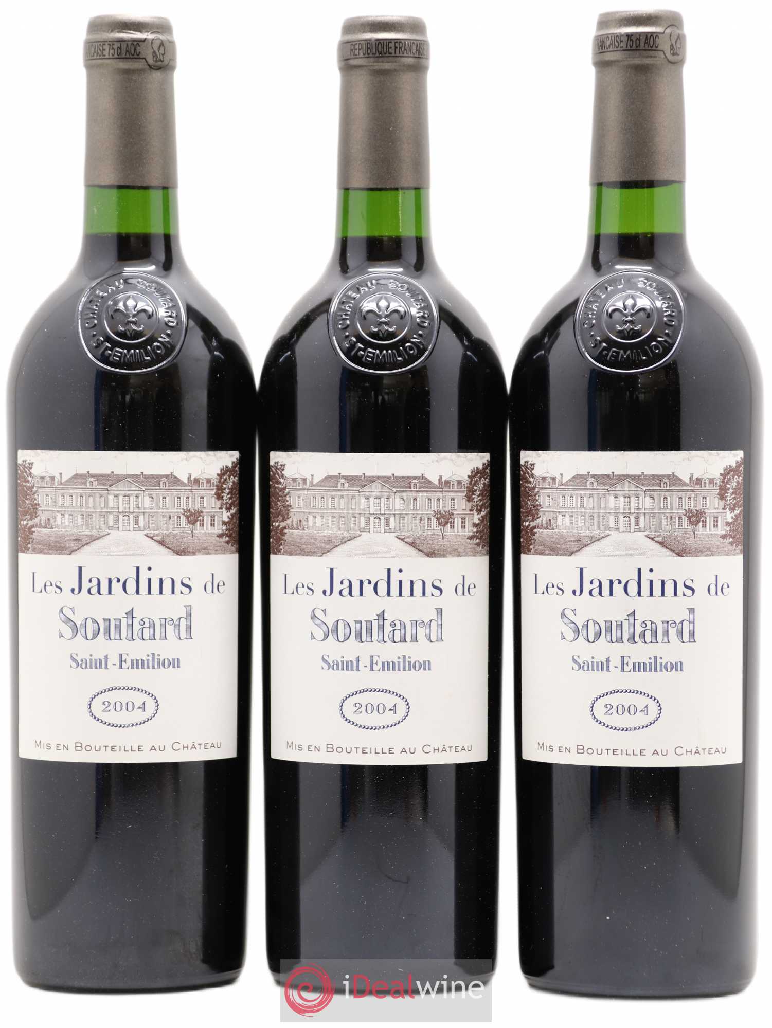 Saint-Émilion Grand Cru Les Jardins de Soutard (sans prix de réserve) 2004 - Posten von 3 Flaschen - 0