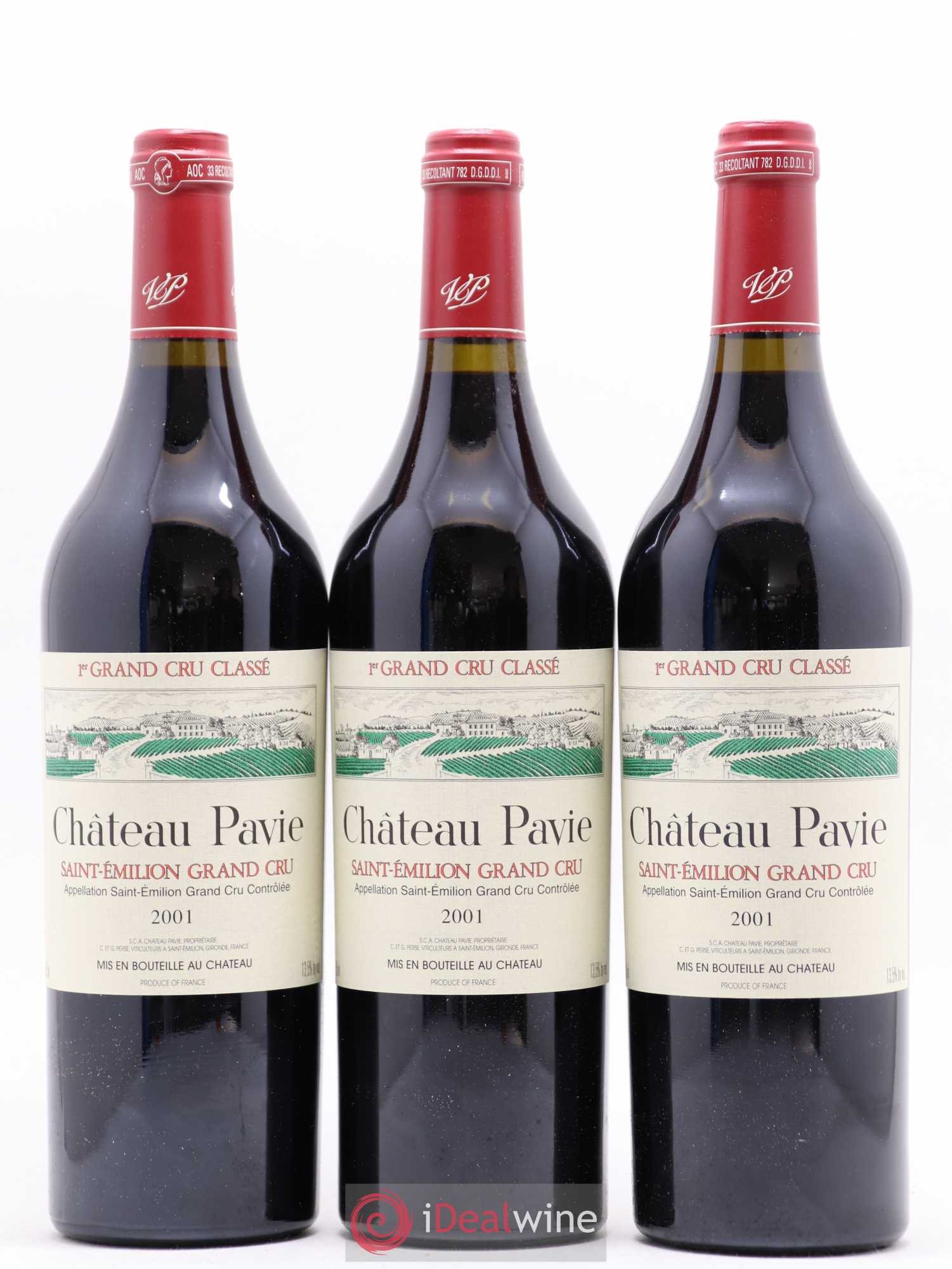 Château Pavie 1er Grand Cru Classé A 2001 - Lot de 12 bouteilles - 2