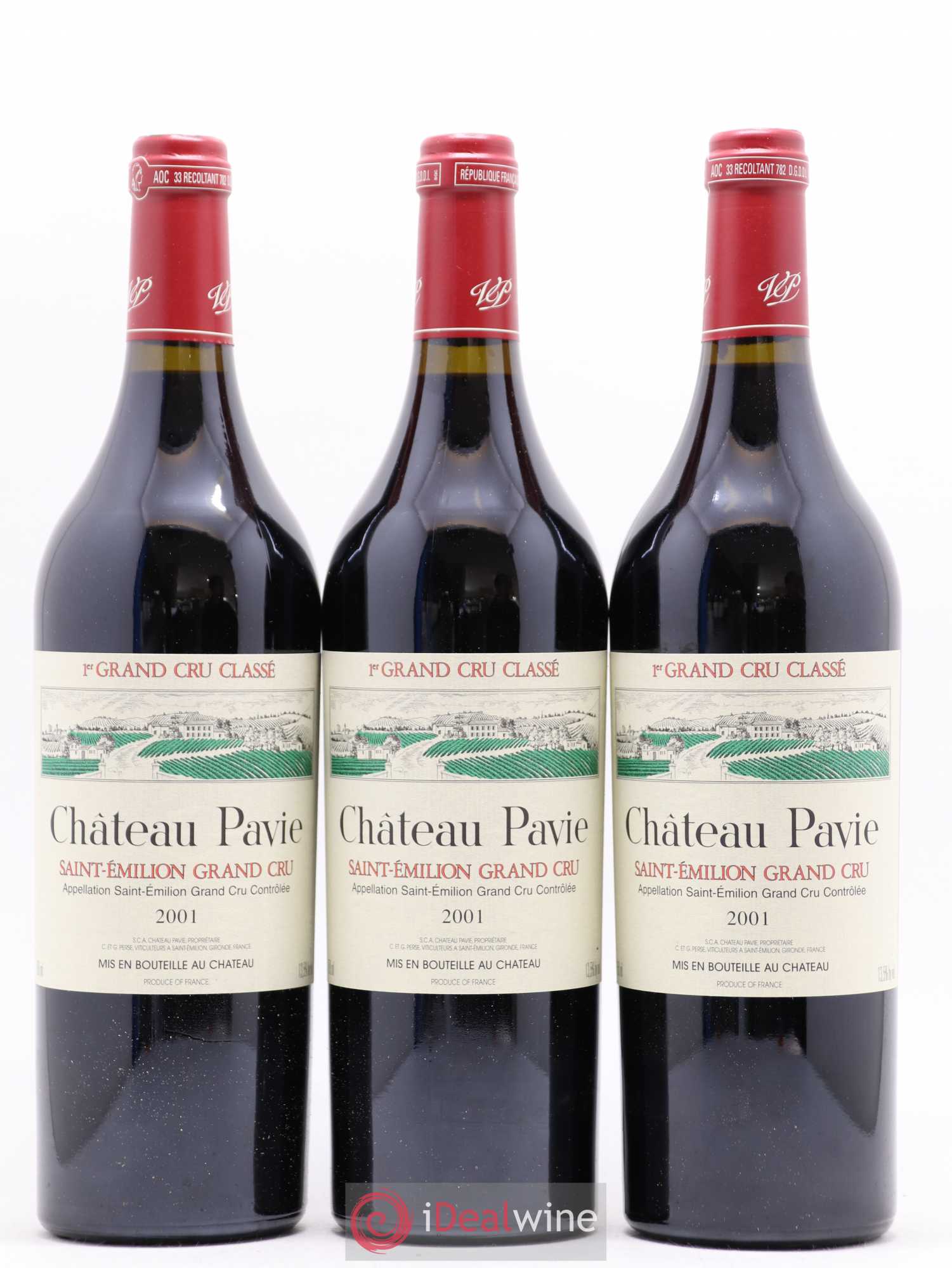 Château Pavie 1er Grand Cru Classé A 2001 - Lot de 12 bouteilles - 3
