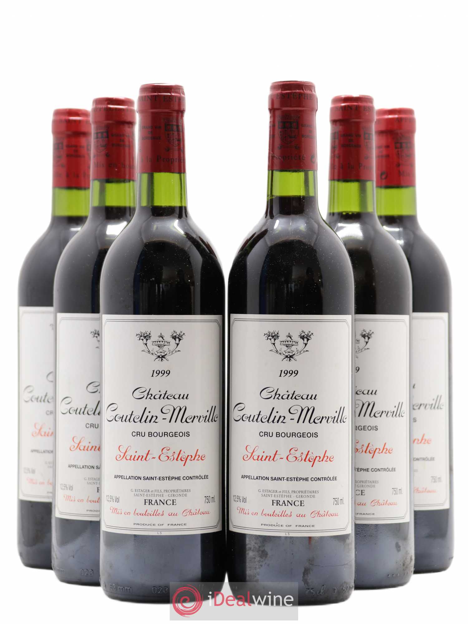 Château Coutelin-Merville Cru Bourgeois (sans prix de réserve) 1999 - Lot de 6 bouteilles - 0