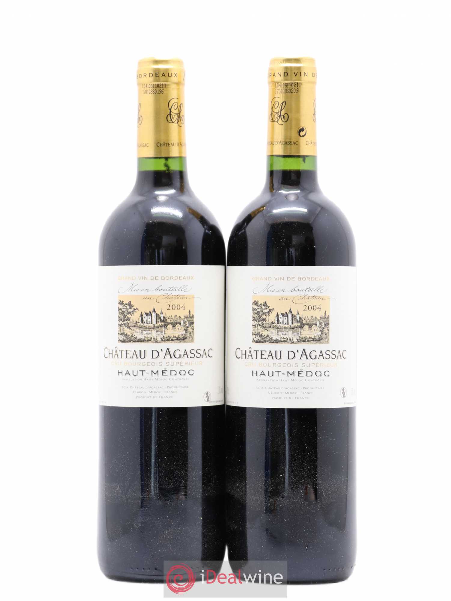 Château d' Agassac Cru Bourgeois 2004 - Lot de 2 bouteilles - 0