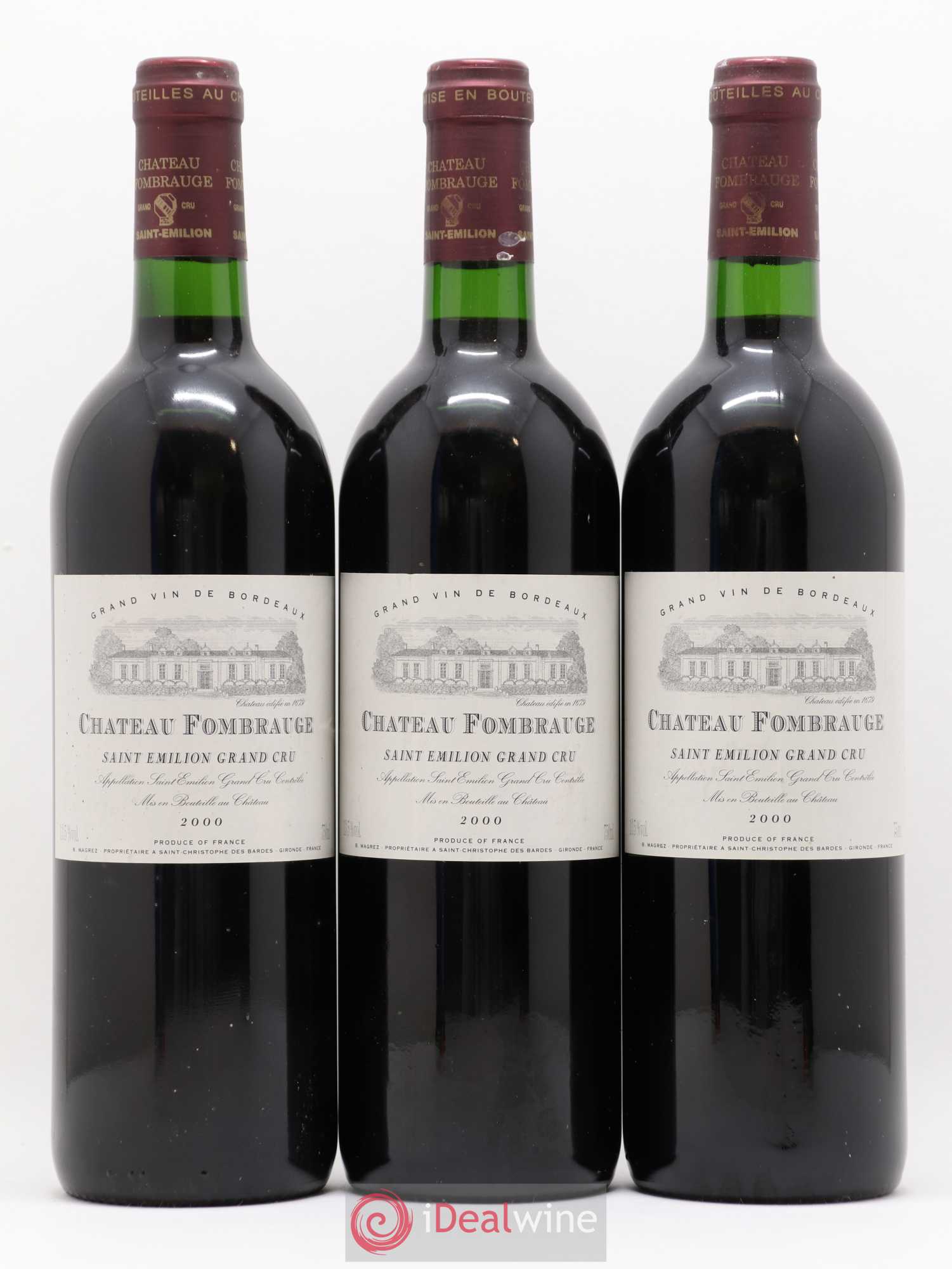 Château Fombrauge Grand Cru Classé 2000 - Lot de 6 bouteilles - 1