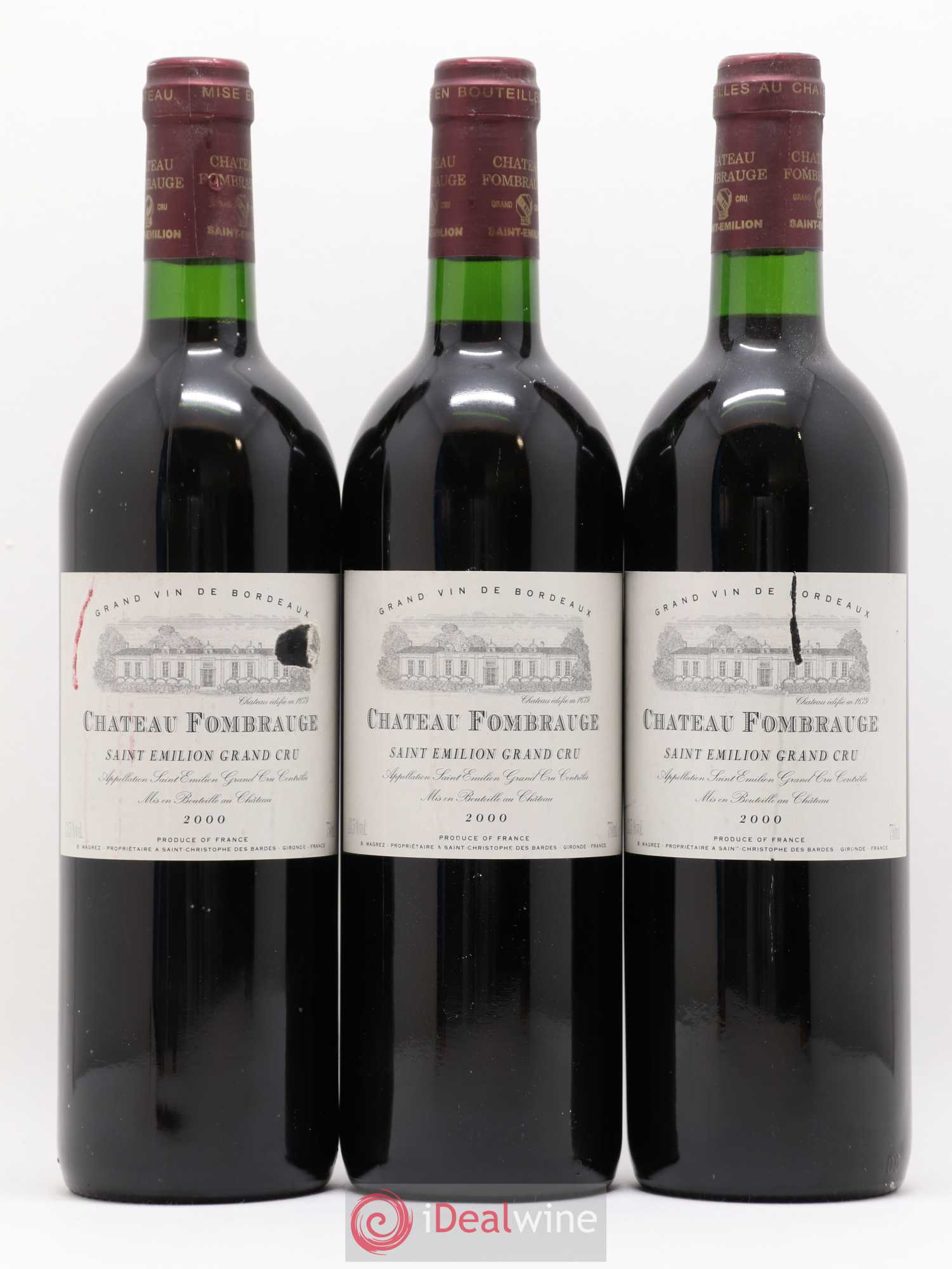 Château Fombrauge Grand Cru Classé 2000 - Lot de 6 bouteilles - 2