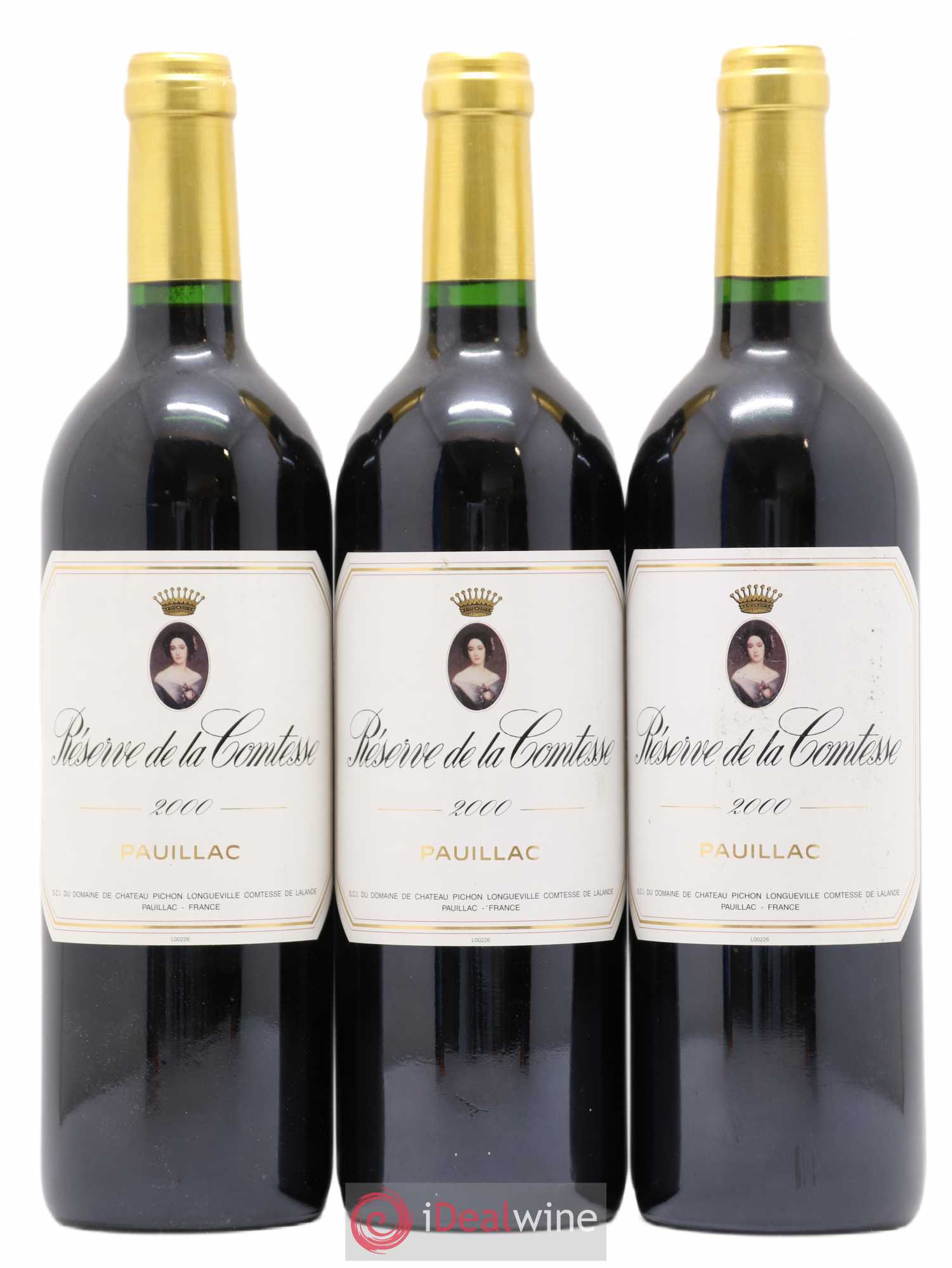 Réserve de la Comtesse Second Vin 2000 - Lot de 3 bouteilles - 0