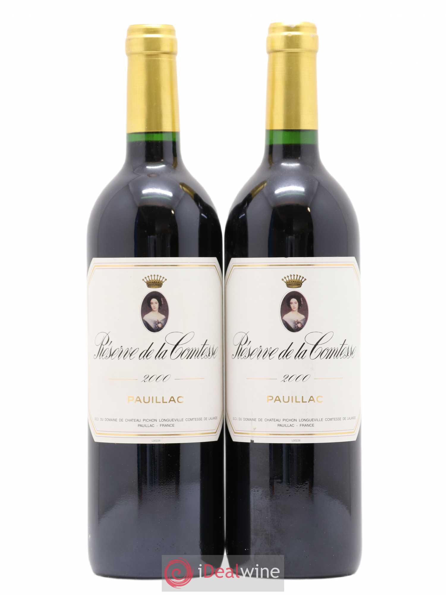 Réserve de la Comtesse Second Vin 2000 - Lot de 2 bouteilles - 0