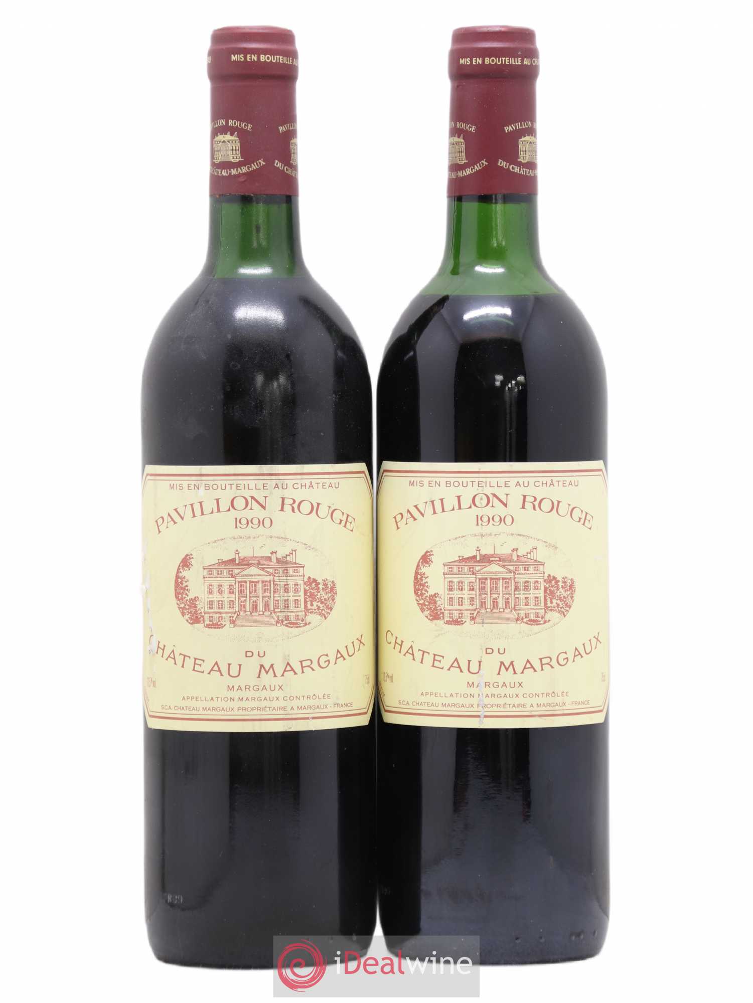 Pavillon Rouge du Château Margaux Second Vin 1990 - Lot de 2 bouteilles - 0
