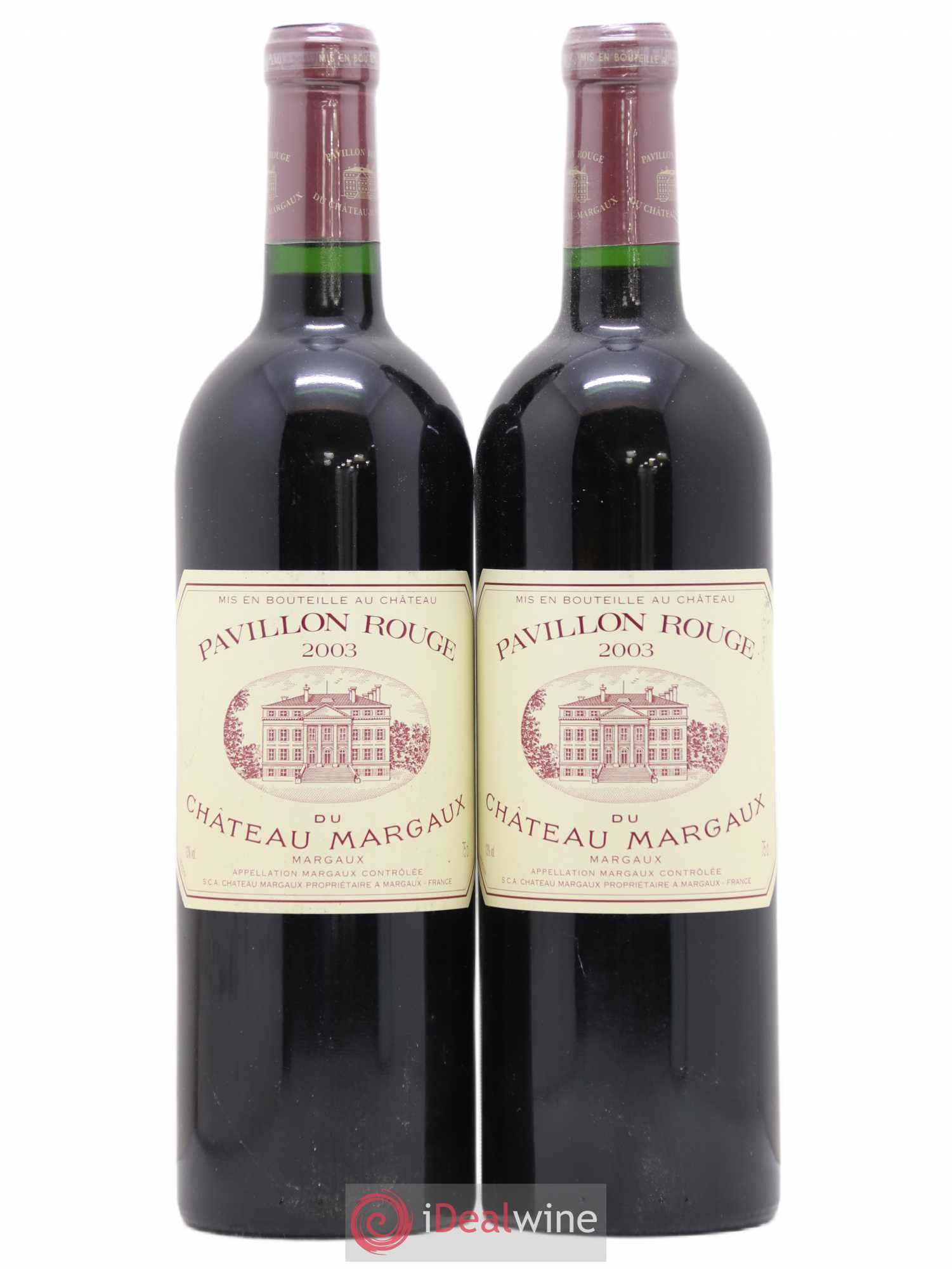 Pavillon Rouge du Château Margaux Second Vin 2003 - Lot de 2 bouteilles - 0