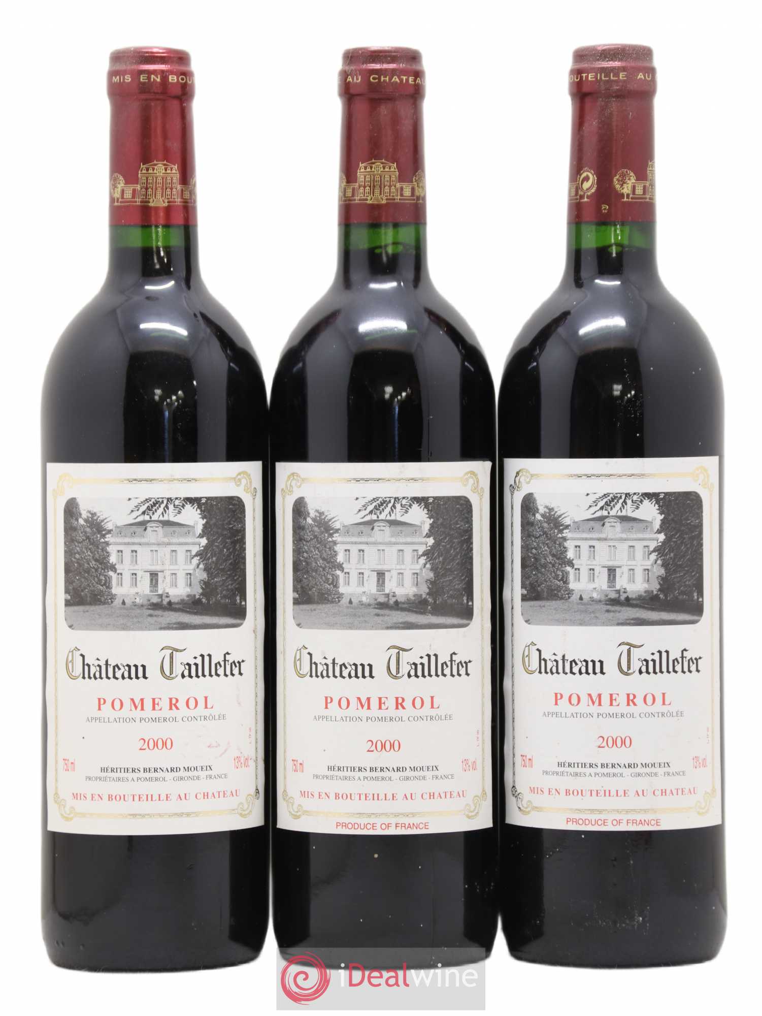 Château Taillefer 2000 - Lot de 3 bouteilles - 0