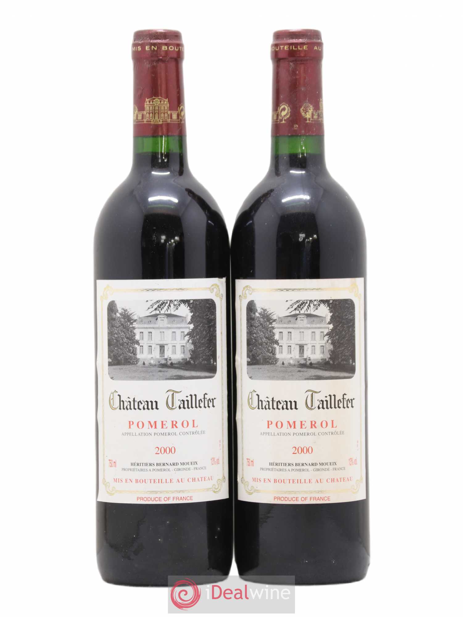 Château Taillefer 2000 - Lot de 2 bouteilles - 0