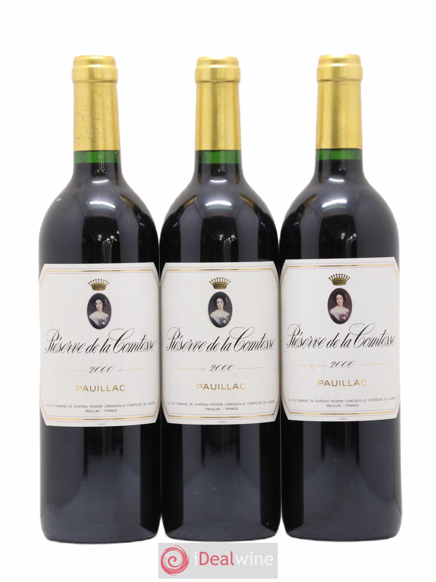 Réserve de la Comtesse Second Vin 2000 - Lot de 3 bouteilles - 0