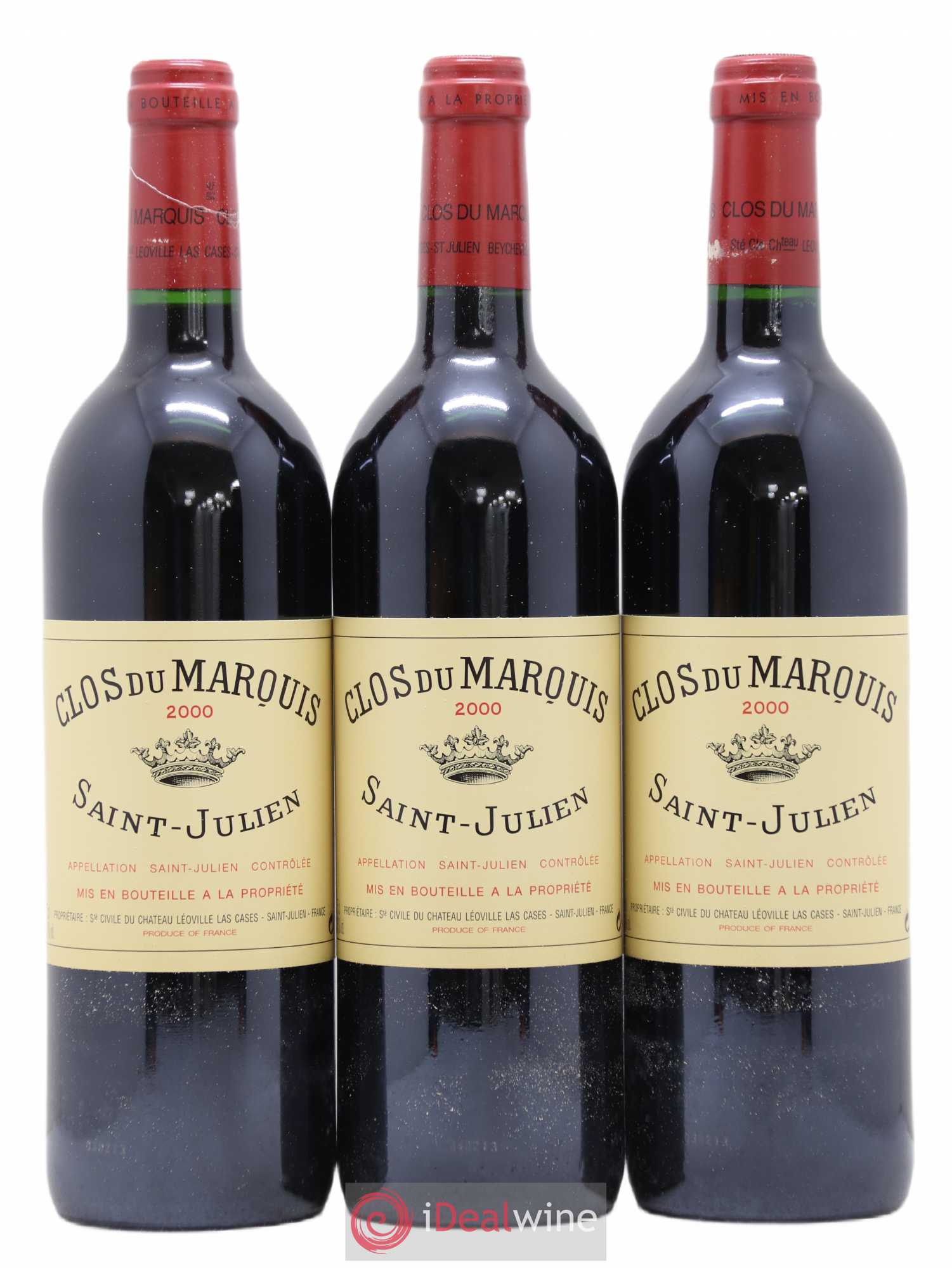 Clos du Marquis 2000 - Lot de 3 bouteilles - 0