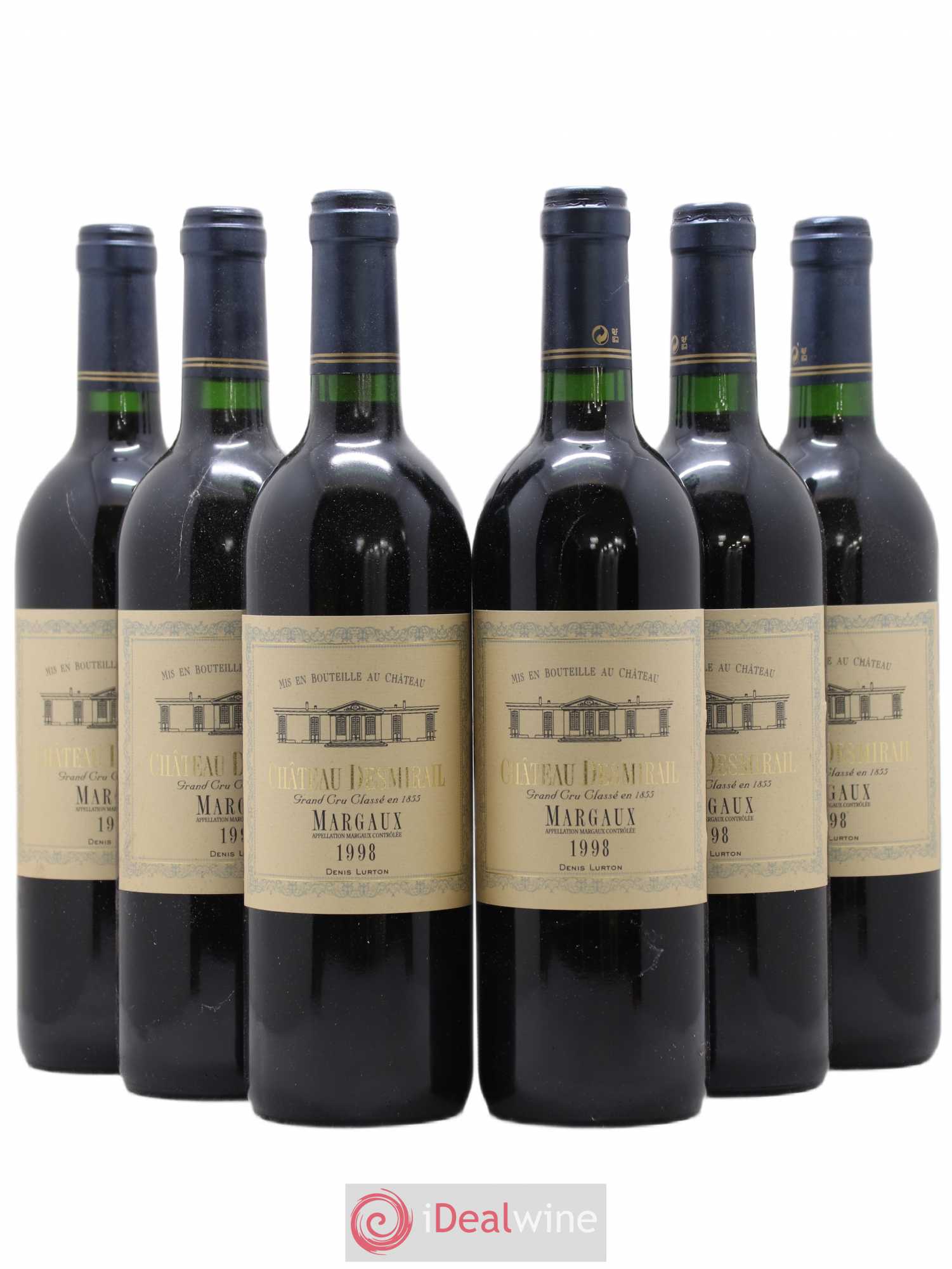 Château Desmirail 3ème Grand Cru Classé 1998 - Lot de 6 bouteilles - 0