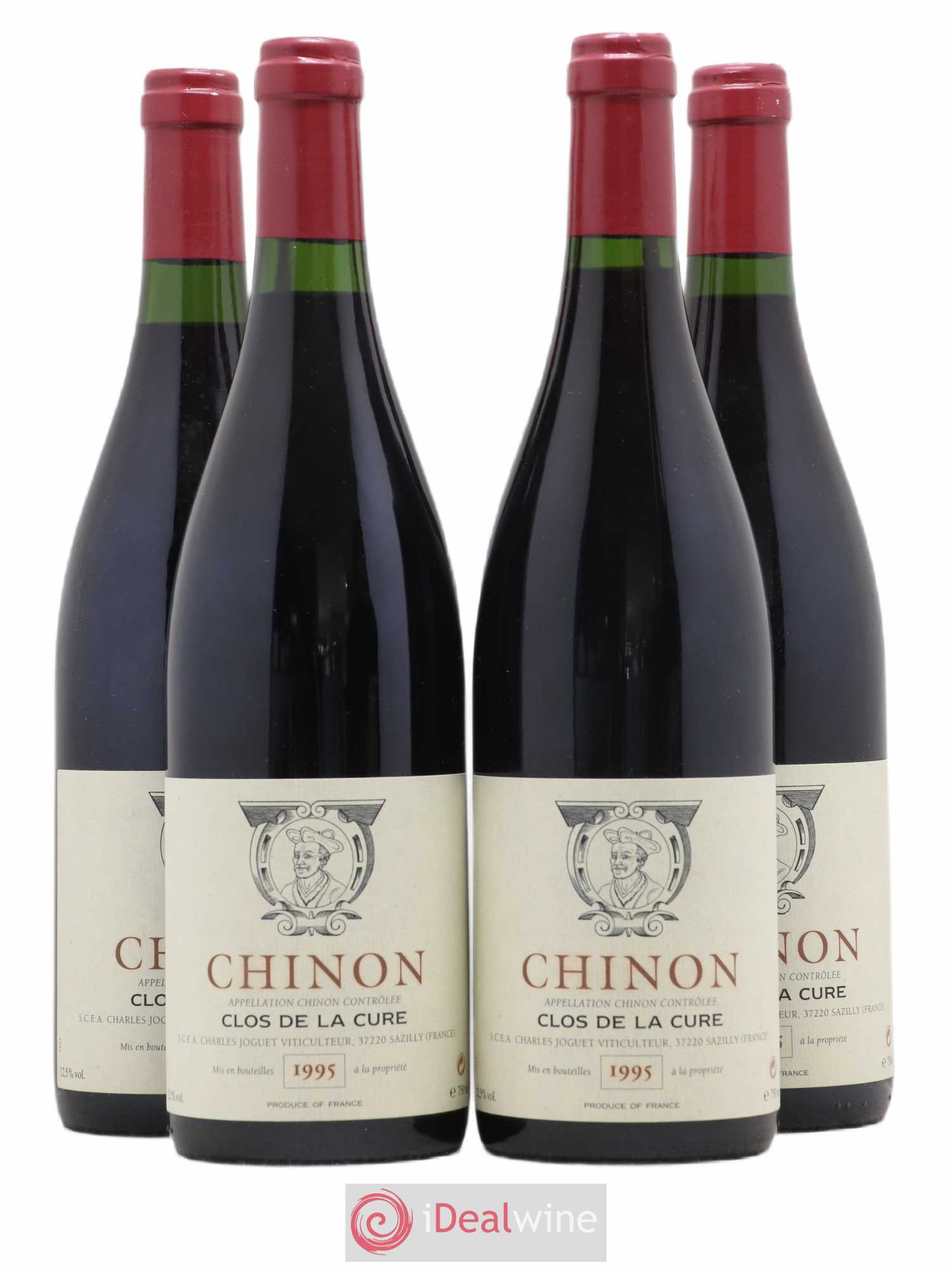 Chinon Clos de la Cure Charles Joguet 1995 - Posten von 4 Flaschen - 0