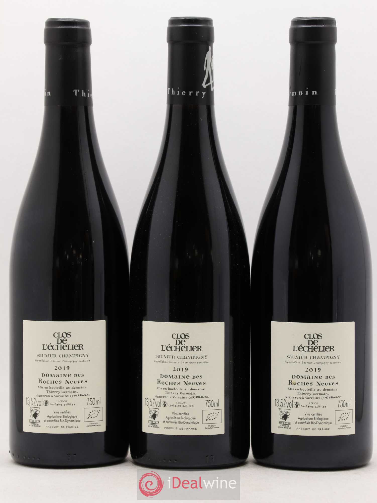 Saumur-Champigny Clos de l'Echelier Domaine des Roches Neuves - Thierry Germain 2019 - Lot de 3 bouteilles - 1