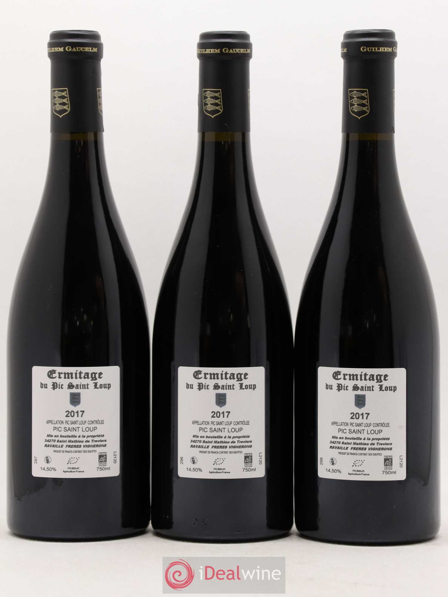 Pic Saint-Loup Héritage du Pic Saint-Loup (anciennement Ermitage) Guilhem Gaucelm 2017 - Lot de 3 bouteilles - 1