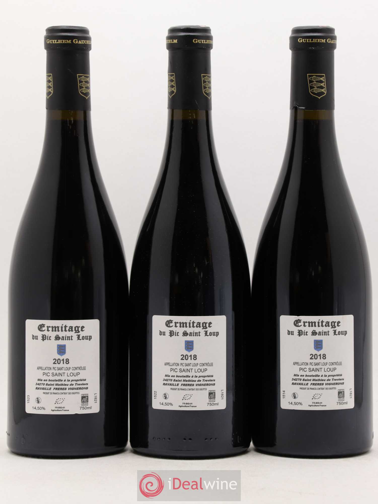 Pic Saint-Loup Héritage du Pic Saint-Loup (anciennement Ermitage) Guilhem Gaucelm 2018 - Lot de 3 bouteilles - 1