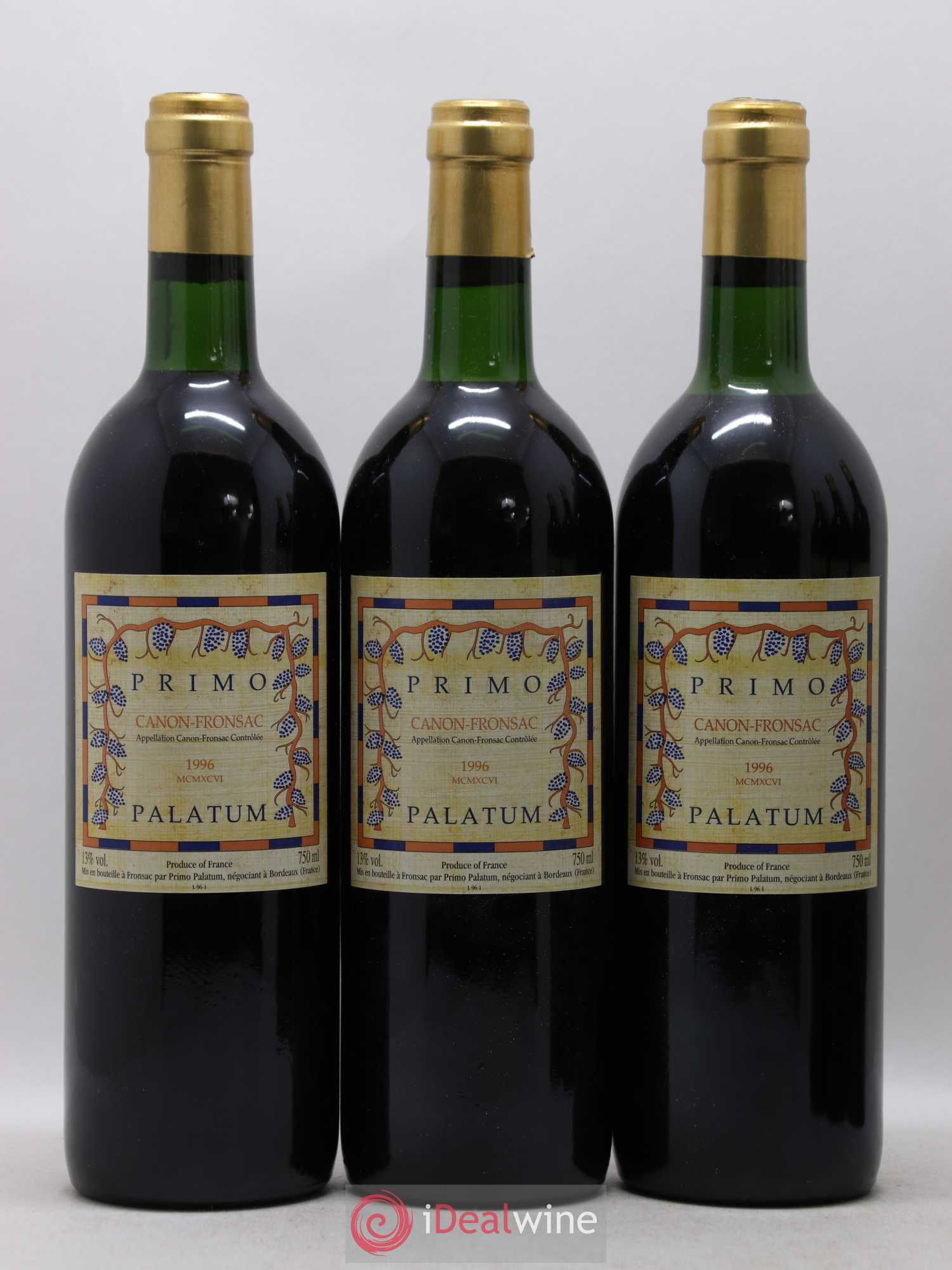 Canon-Fronsac Primo Palatum (sans prix de réserve) 1996 - Posten von 12 Flaschen - 3