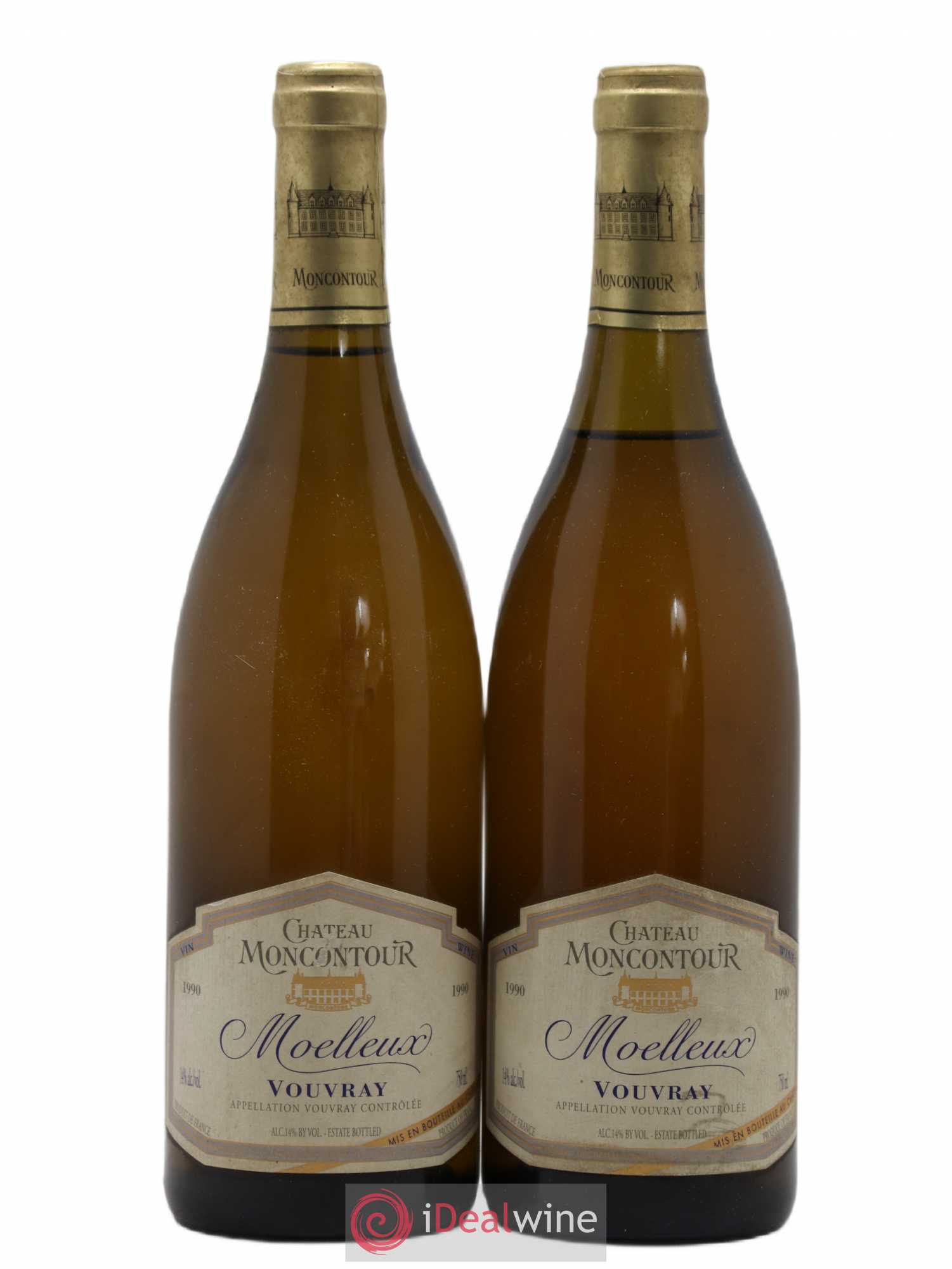 Vouvray Château De Moncontour 1990 - Lotto di 2 bottiglie - 0