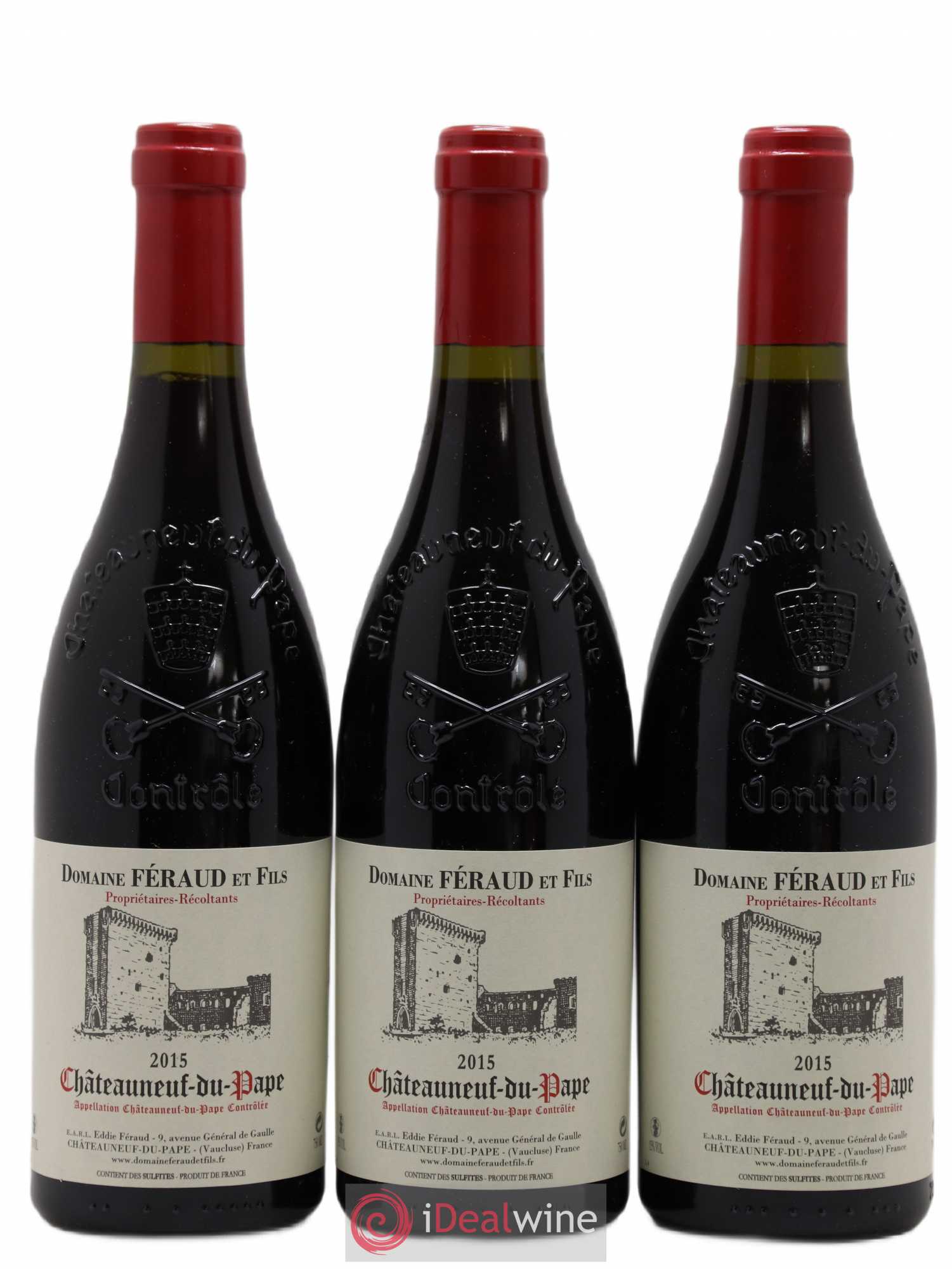 Châteauneuf-du-Pape Domaine Eddie Feraud 2015 - Posten von 3 Flaschen - 0