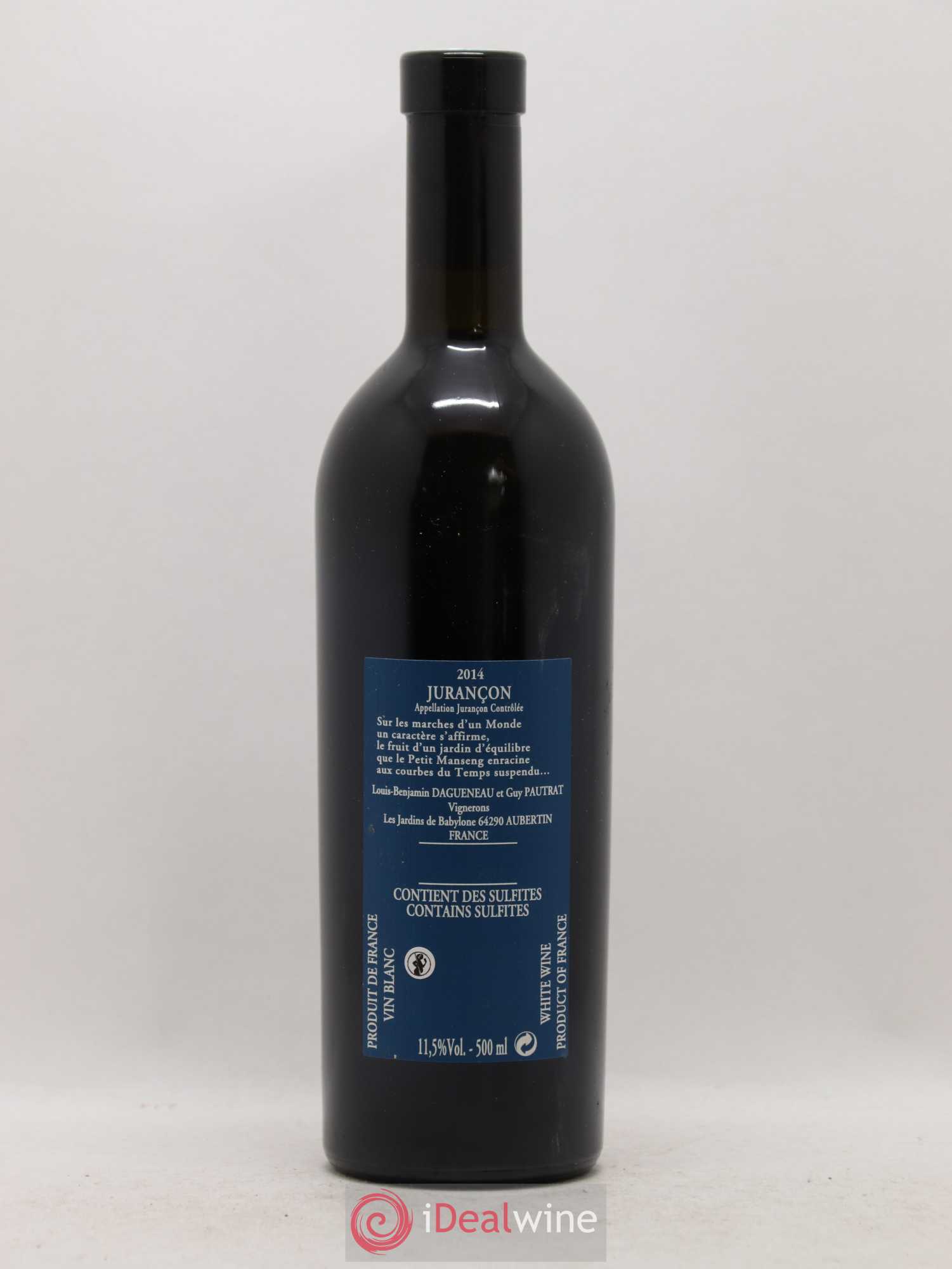 Vin de France (anciennement Jurançon) Jardins de Babylone Didier Dagueneau 50cl 2014 - Lotto di 1 bottiglia - 1