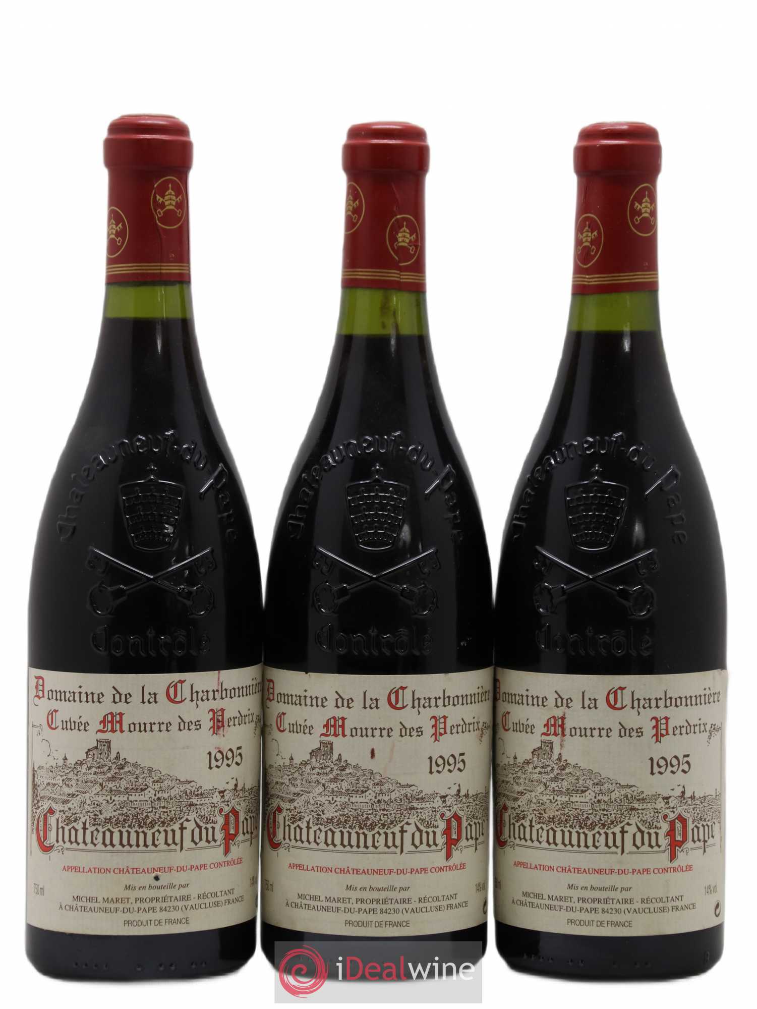 Châteauneuf-du-Pape Cuvée Mourre des Perdrix Charbonnière (Domaine de la) 1995 - Lot de 3 bouteilles - 0
