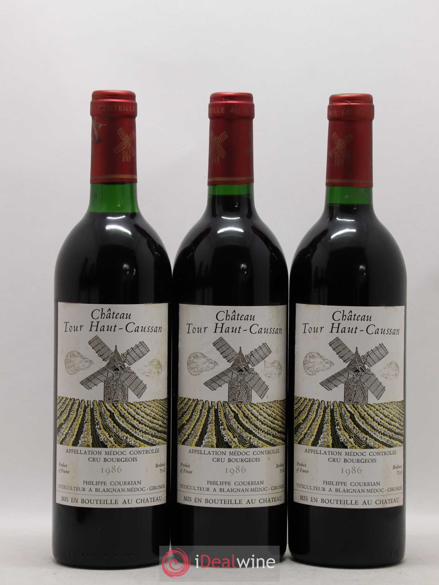 Château Tour Haut-Caussan Cru Bourgeois 1986 - Lot de 6 bouteilles - 1