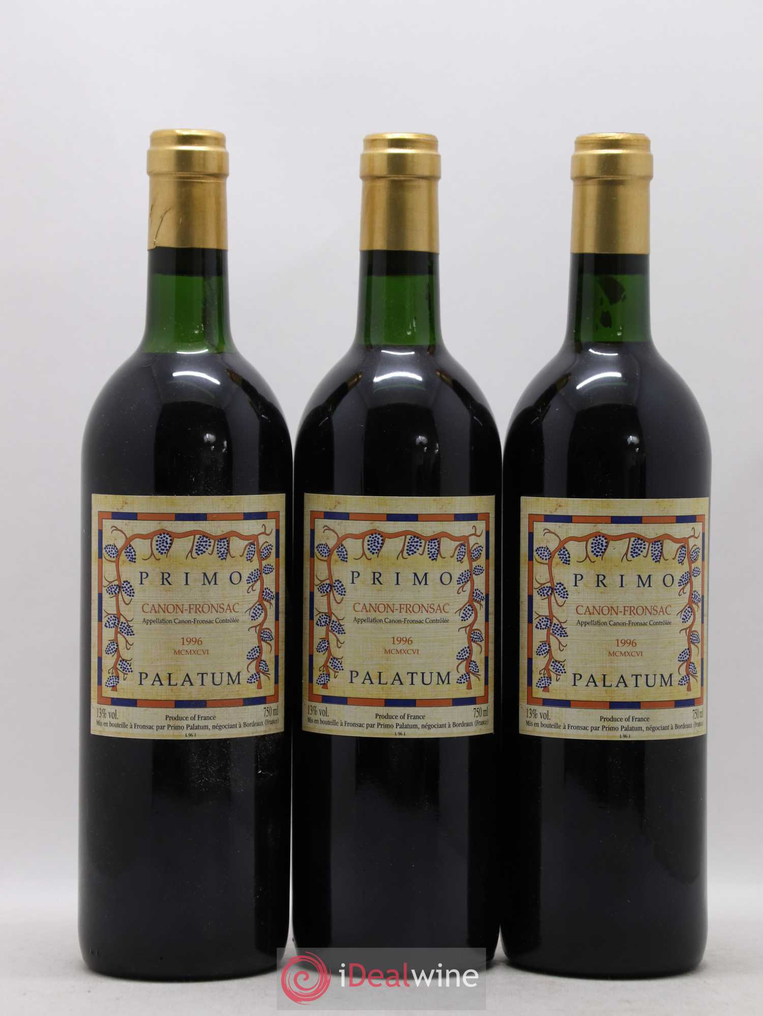 Canon-Fronsac Primo Palatum (sans prix de réserve) 1996 - Posten von 12 Flaschen - 4