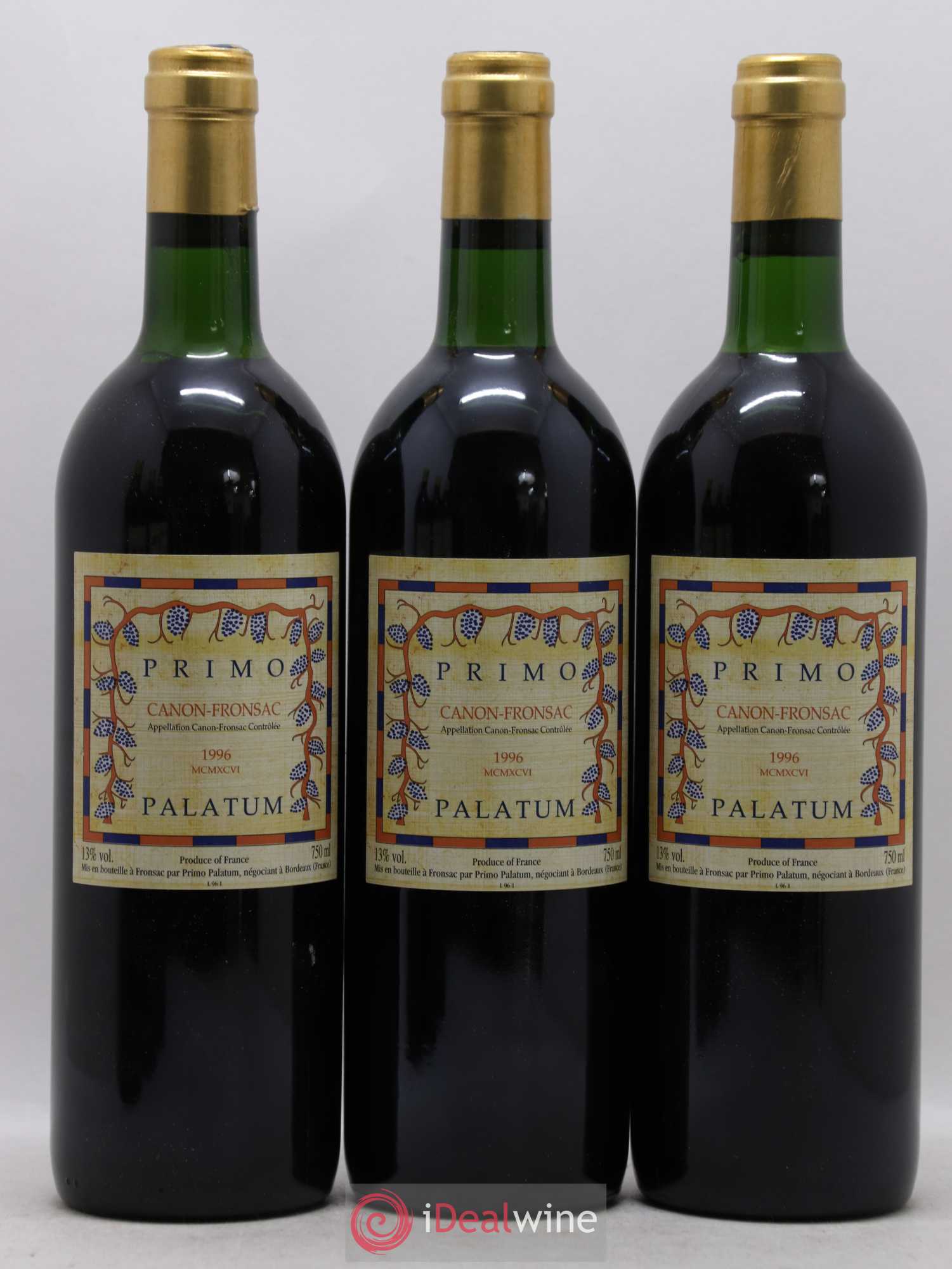 Canon-Fronsac Primo Palatum (sans prix de réserve) 1996 - Posten von 6 Flaschen - 1