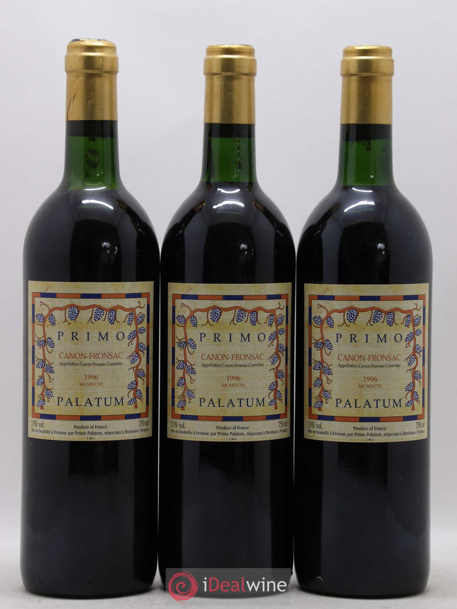 Canon-Fronsac Primo Palatum (sans prix de réserve) 1996 - Posten von 6 Flaschen - 2