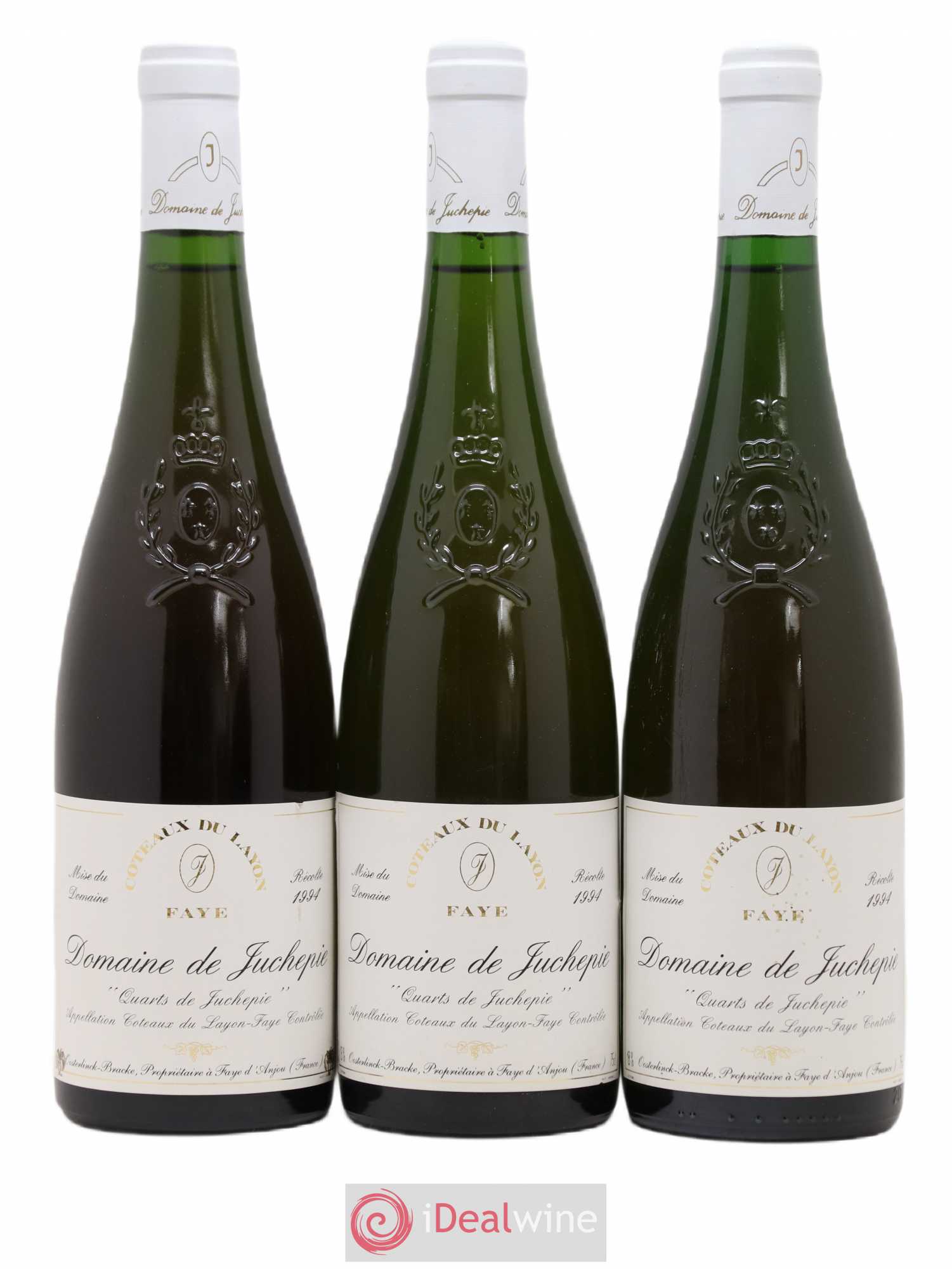 Coteaux du Layon Les Quarts de Juchepie 1994 - Lotto di 3 bottiglie - 0
