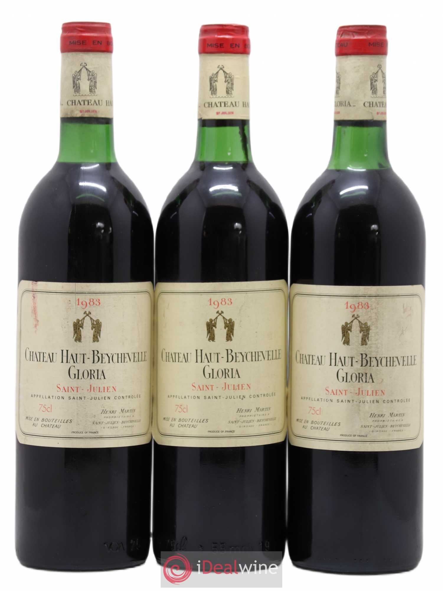 Saint-Julien Haut Beychevelle Gloria 1983 - Posten von 3 Flaschen - 0